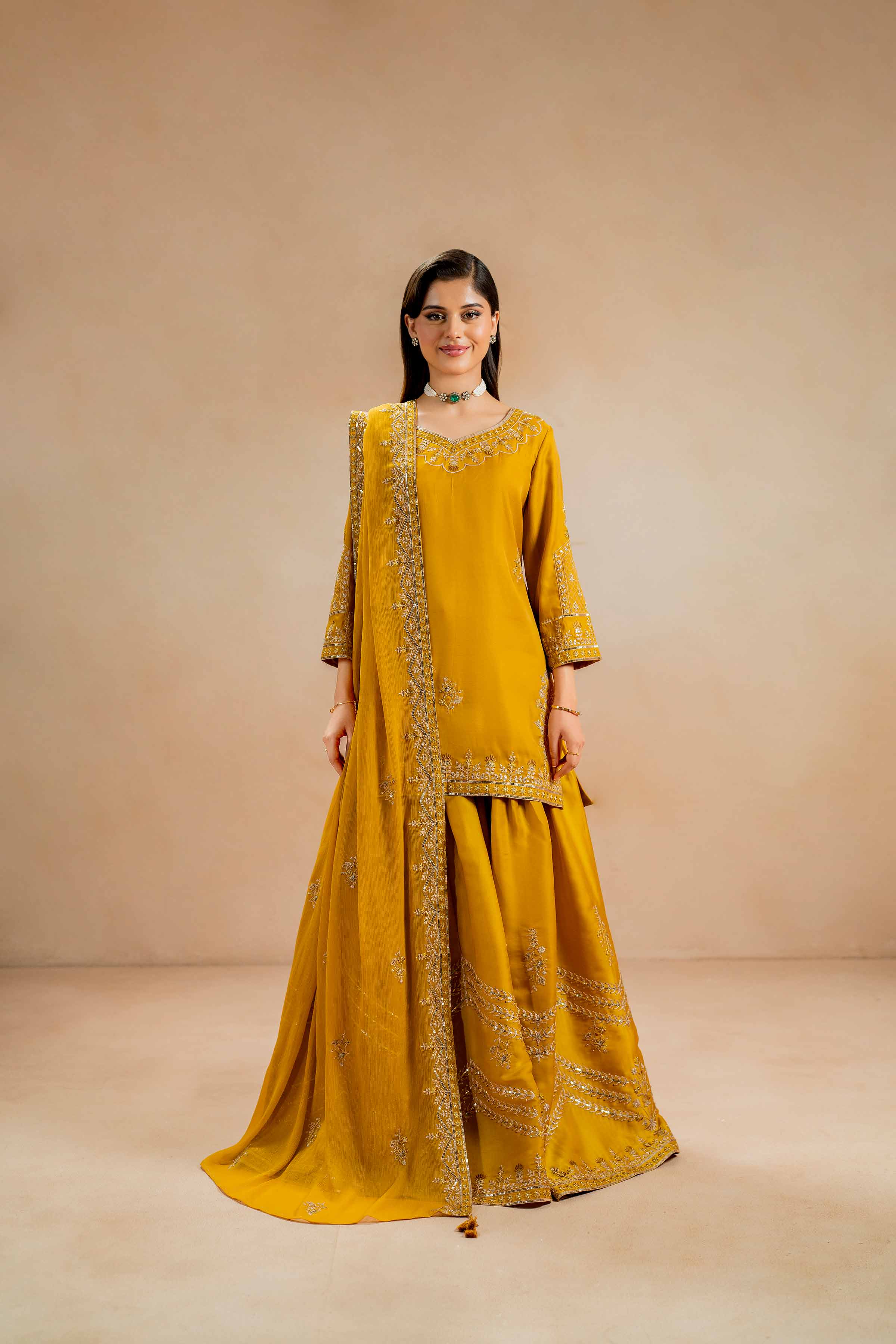 3 Piece - Embroidered Suit - 42308011