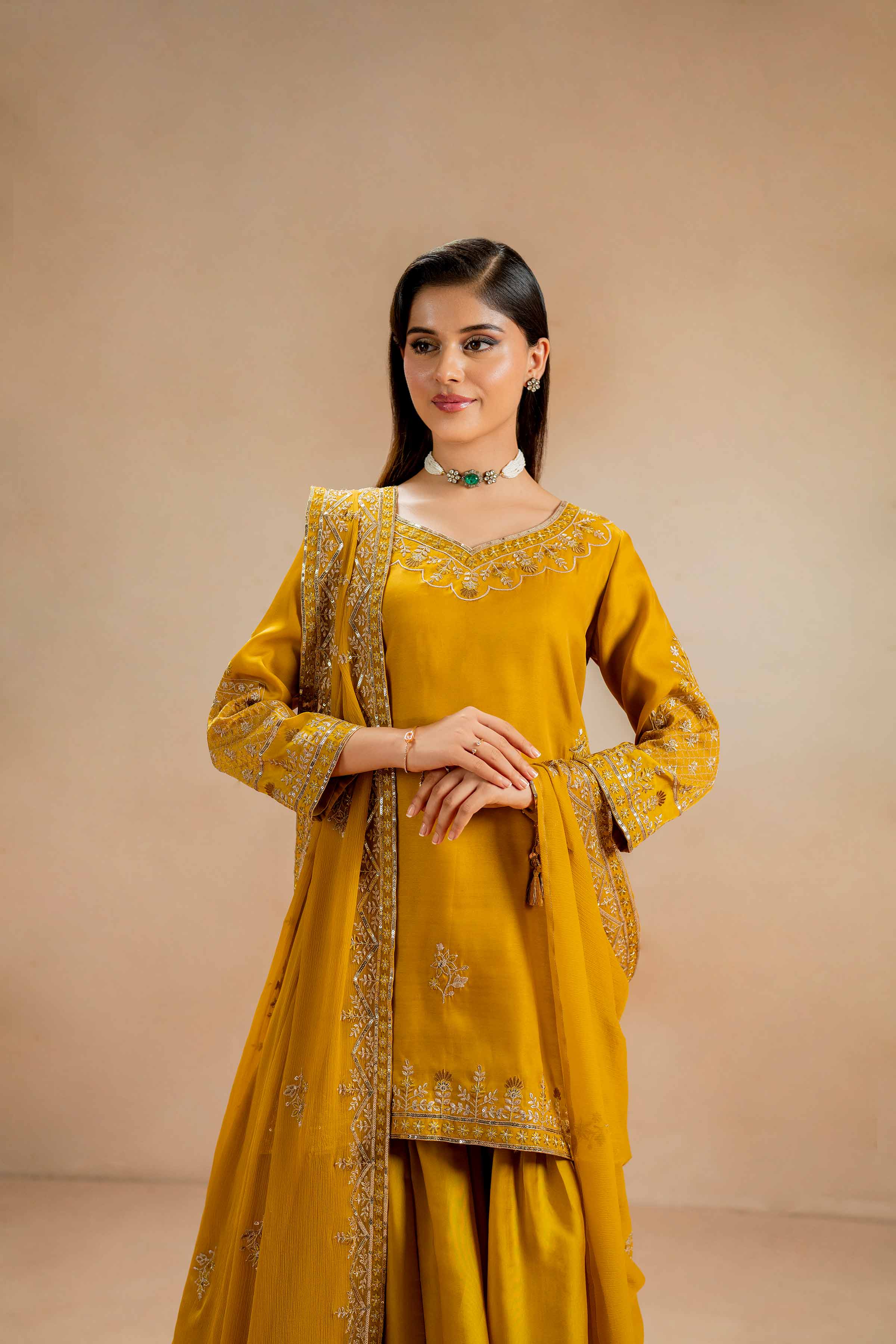 3 Piece - Embroidered Suit - 42308011 - Image 2