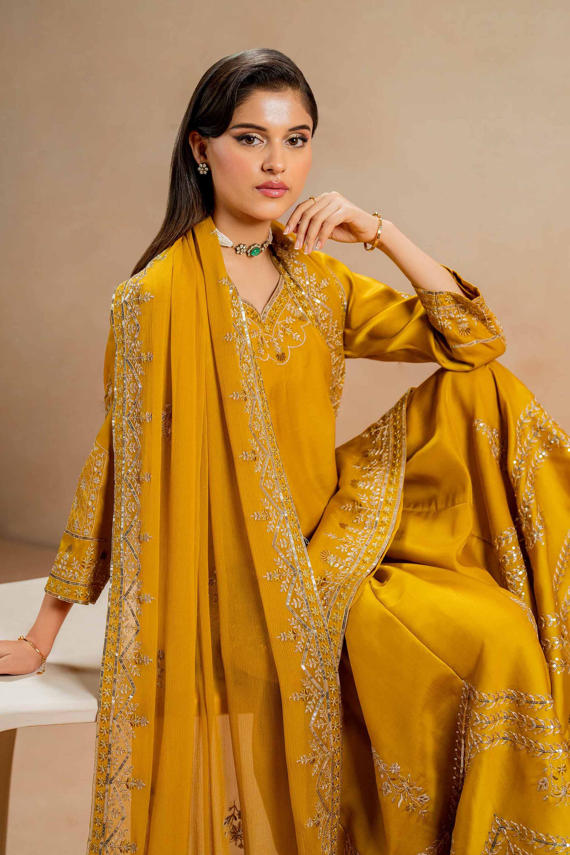 3 Piece - Embroidered Suit - 42308011 - Image 4