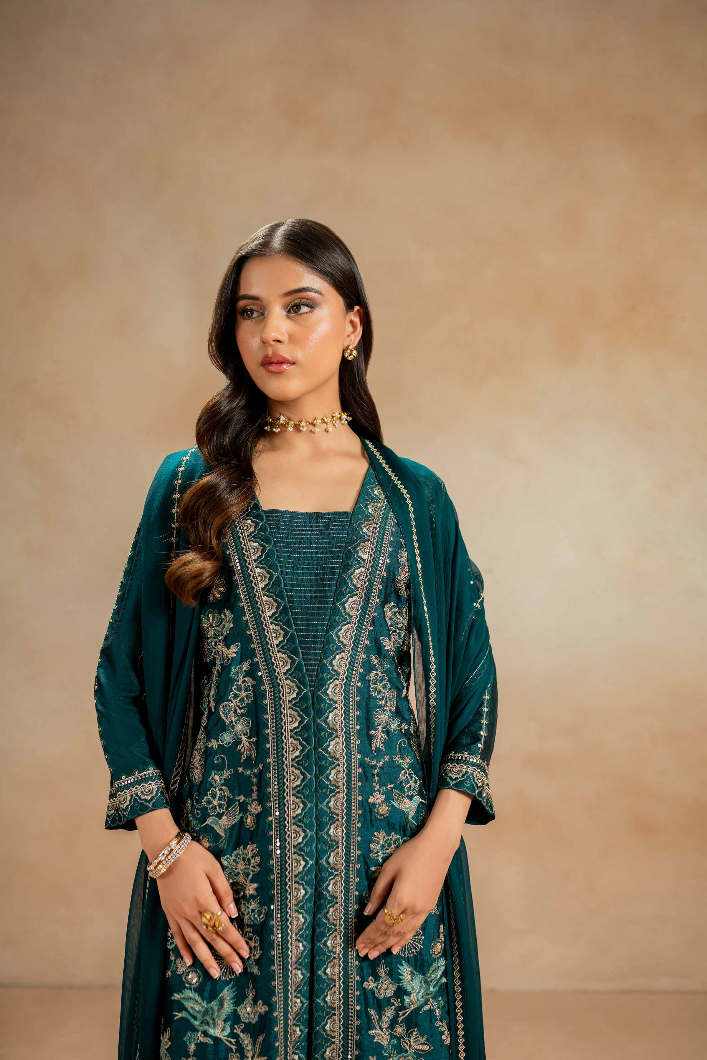 3 Piece - Embroidered Suit - 42308013 - Image 4