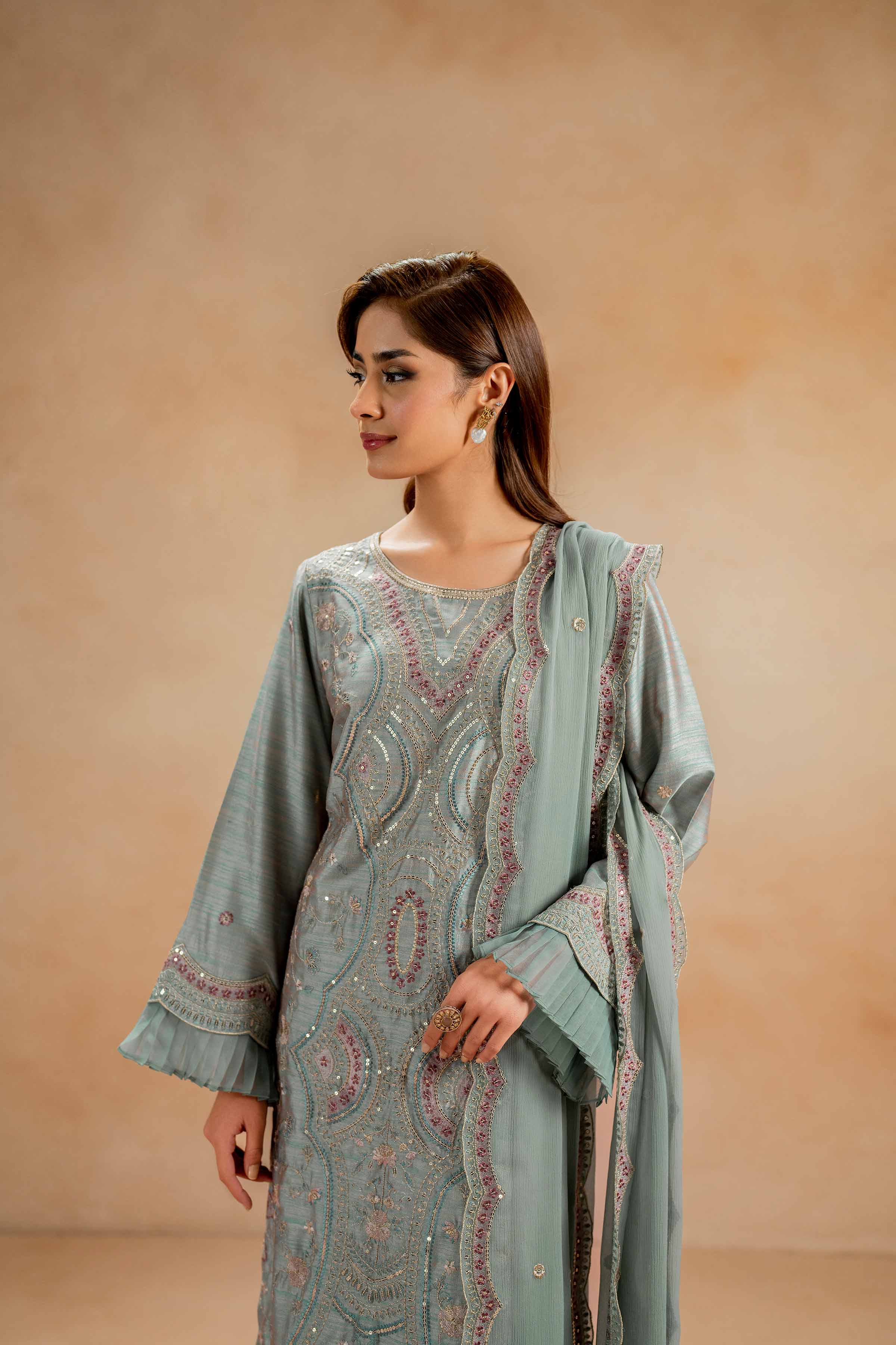 3 Piece - Embroidered Suit - 42308016 - Image 4