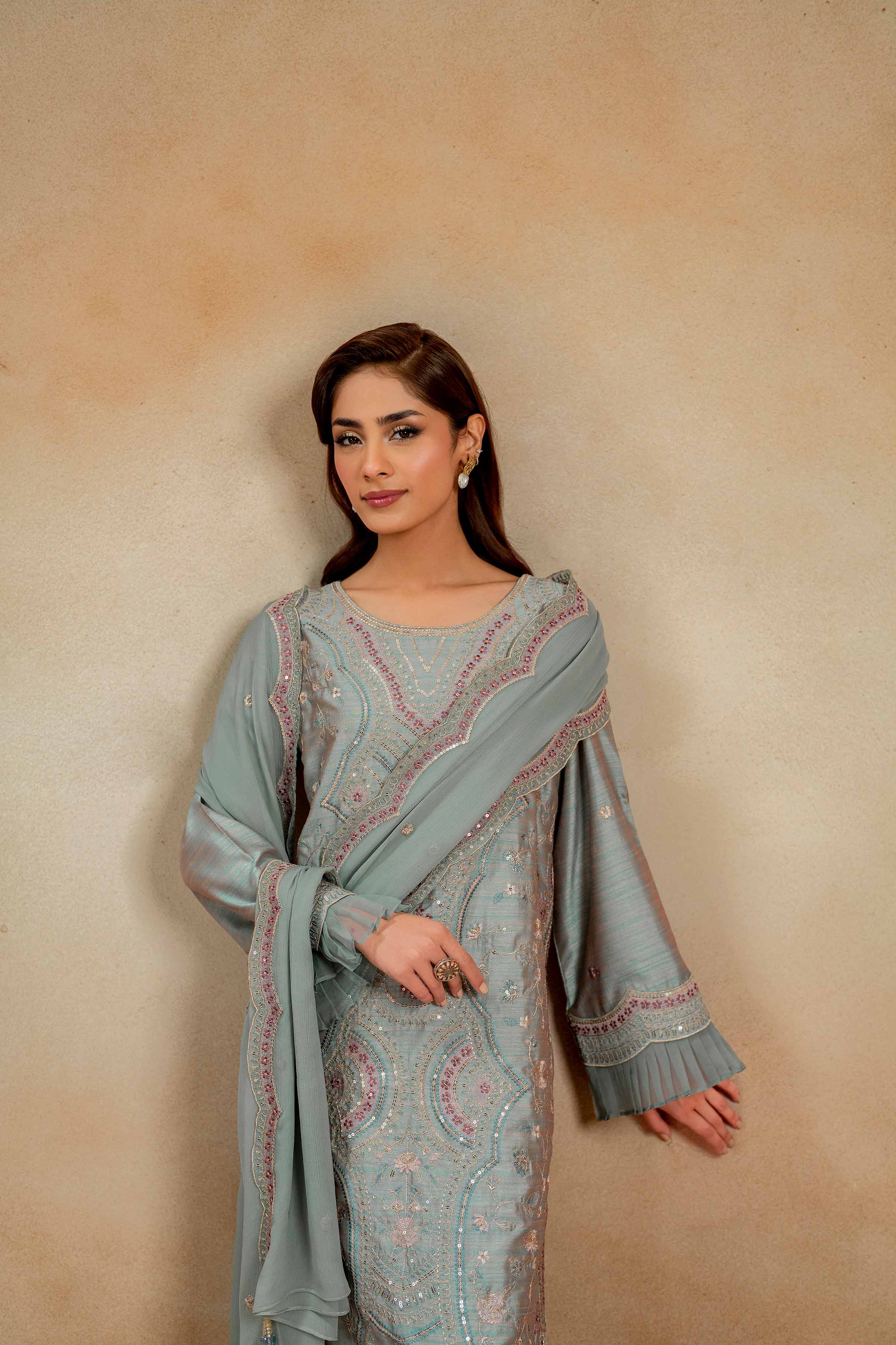 3 Piece - Embroidered Suit - 42308016 - Image 5