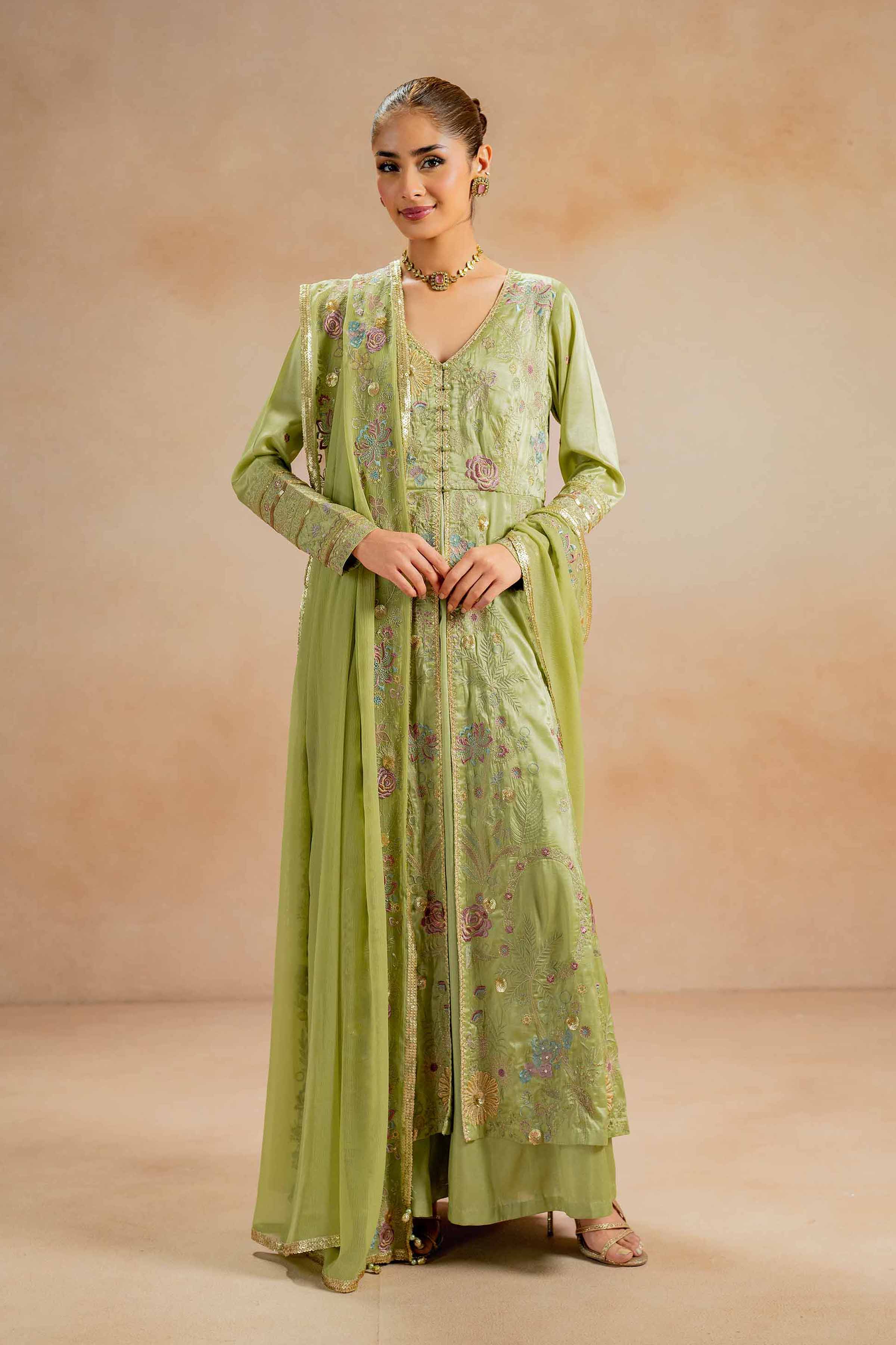 3 Piece - Embroidered Suit - 42308024 - Image 2