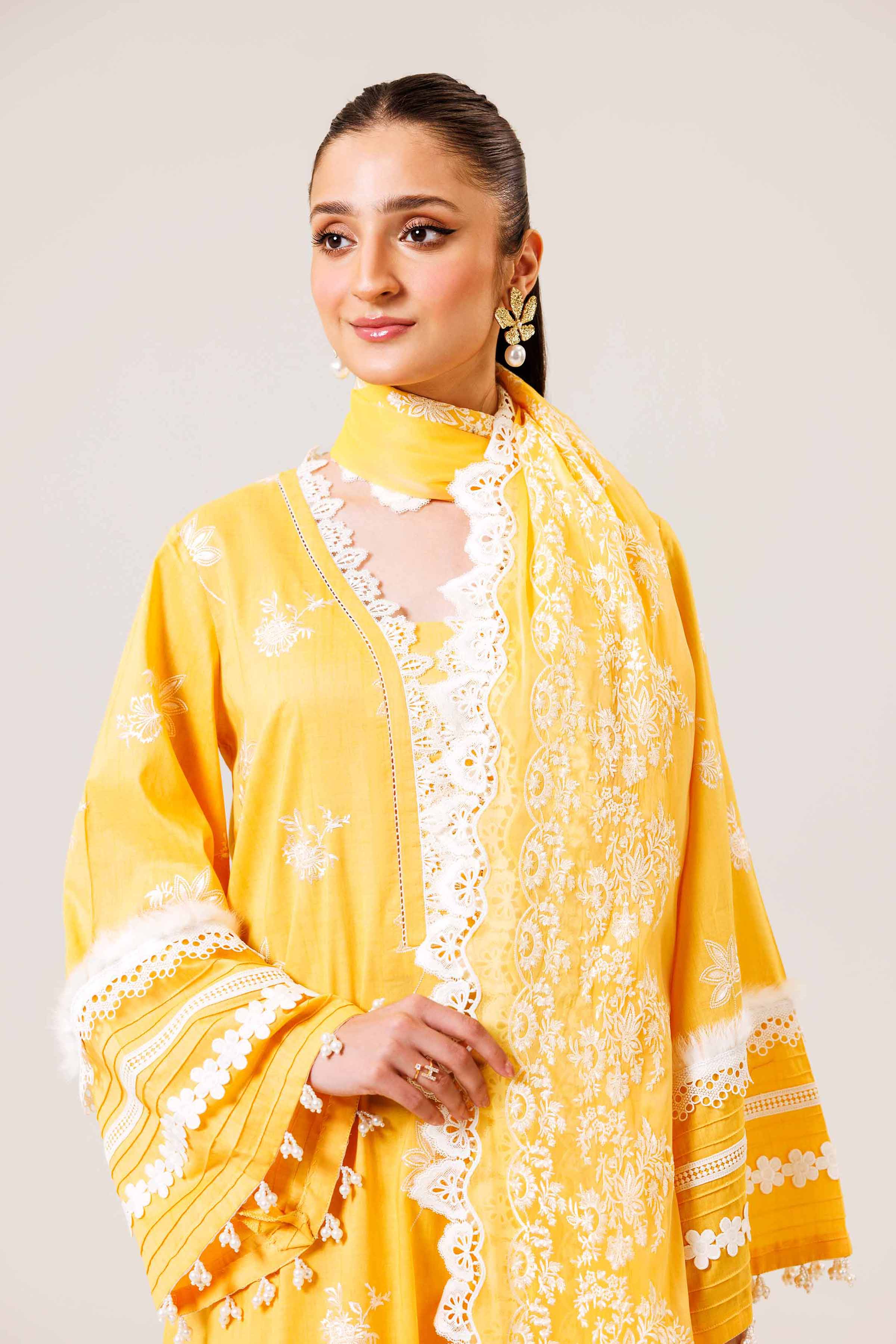 3 Piece - Printed Embroidered Suit - 42401824 - Image 3