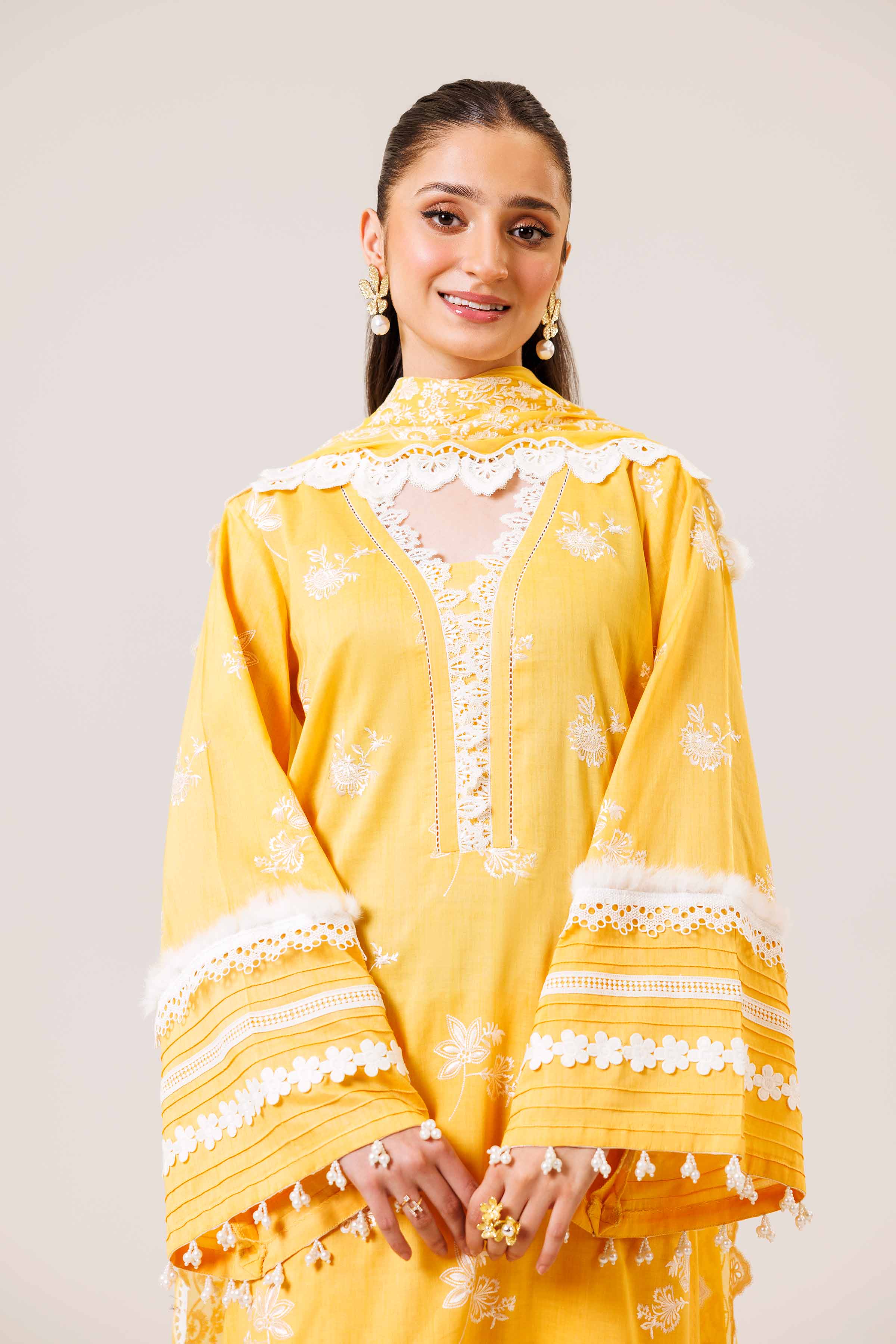 3 Piece - Printed Embroidered Suit - 42401824 - Image 6