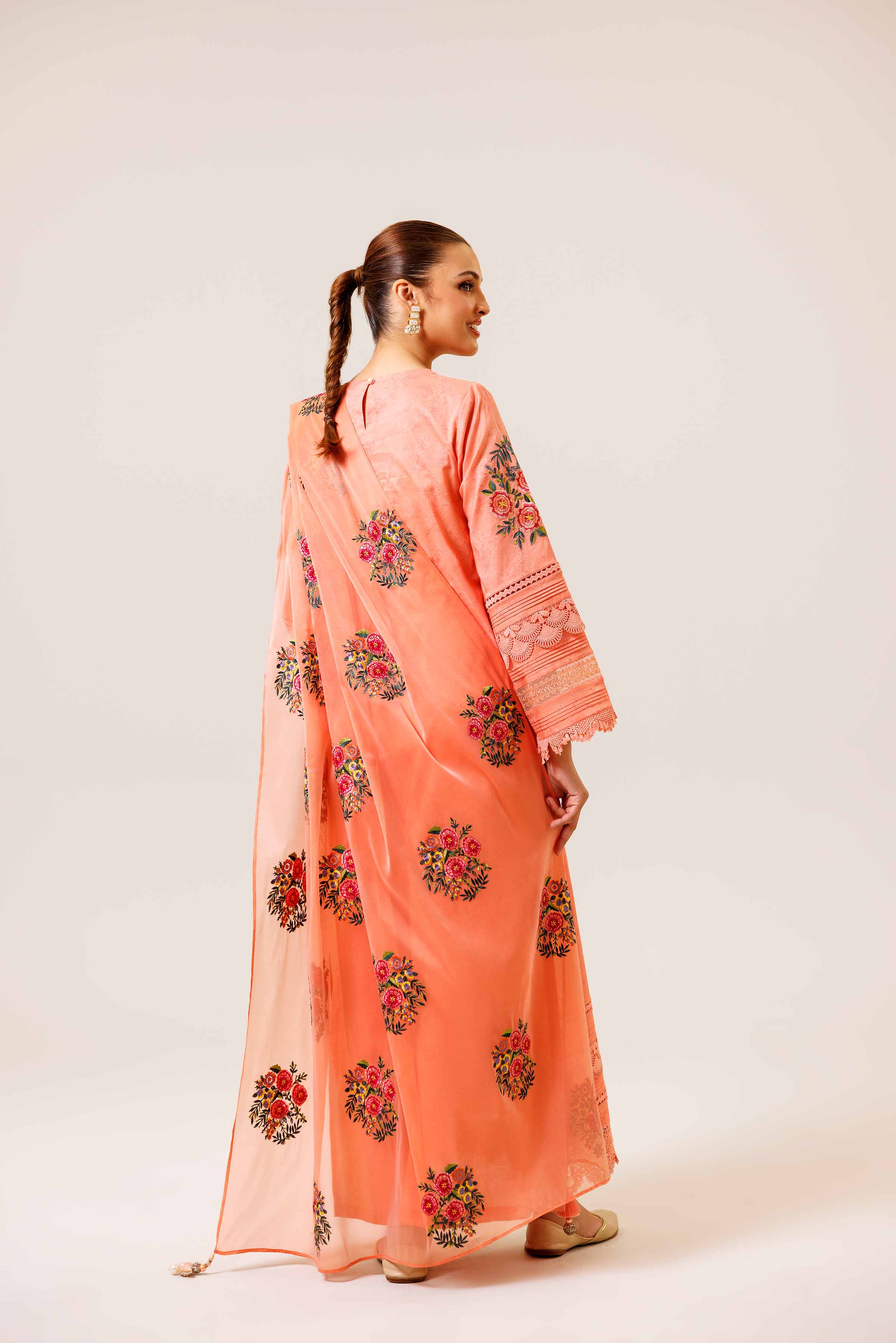 3 Piece - Printed Embroidered Suit - 42401827 - Image 3
