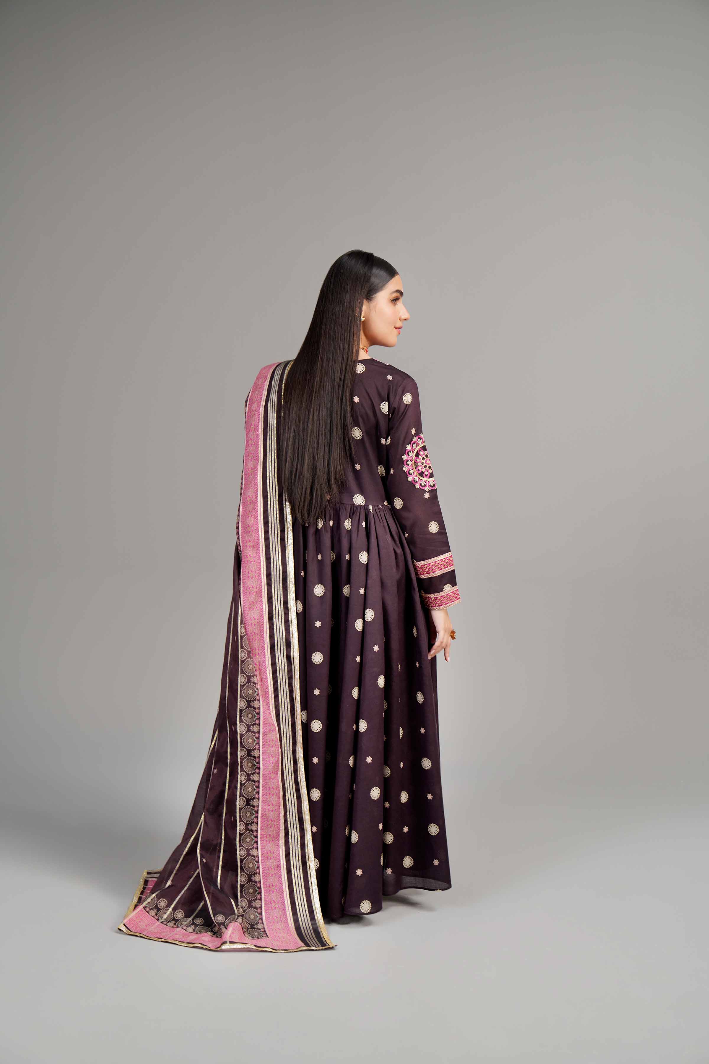 3 Piece - Printed Embroidered Suit - 42402064 - Image 3