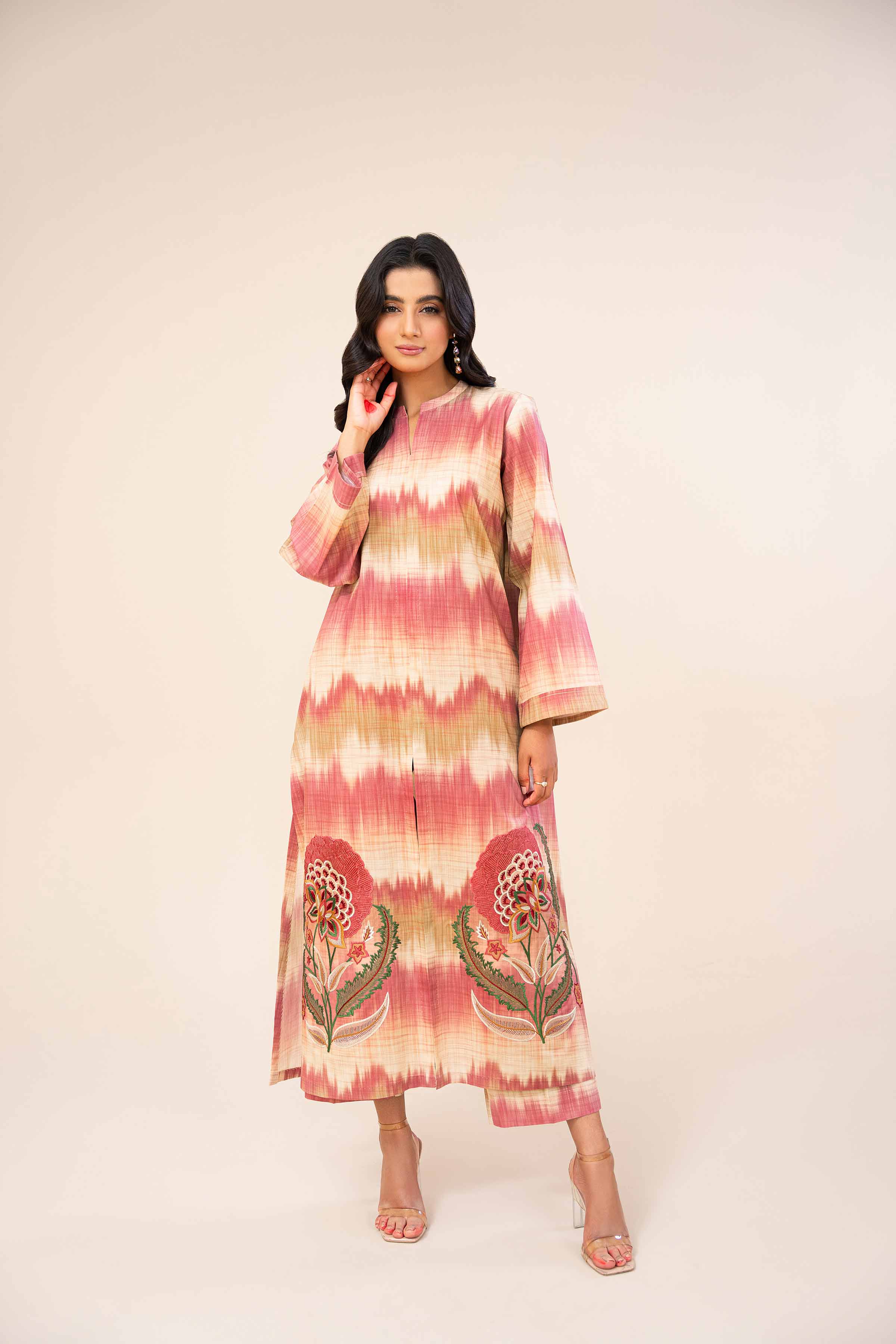 2 Piece - Printed Embroidered Suit - 42402083 - Image 3