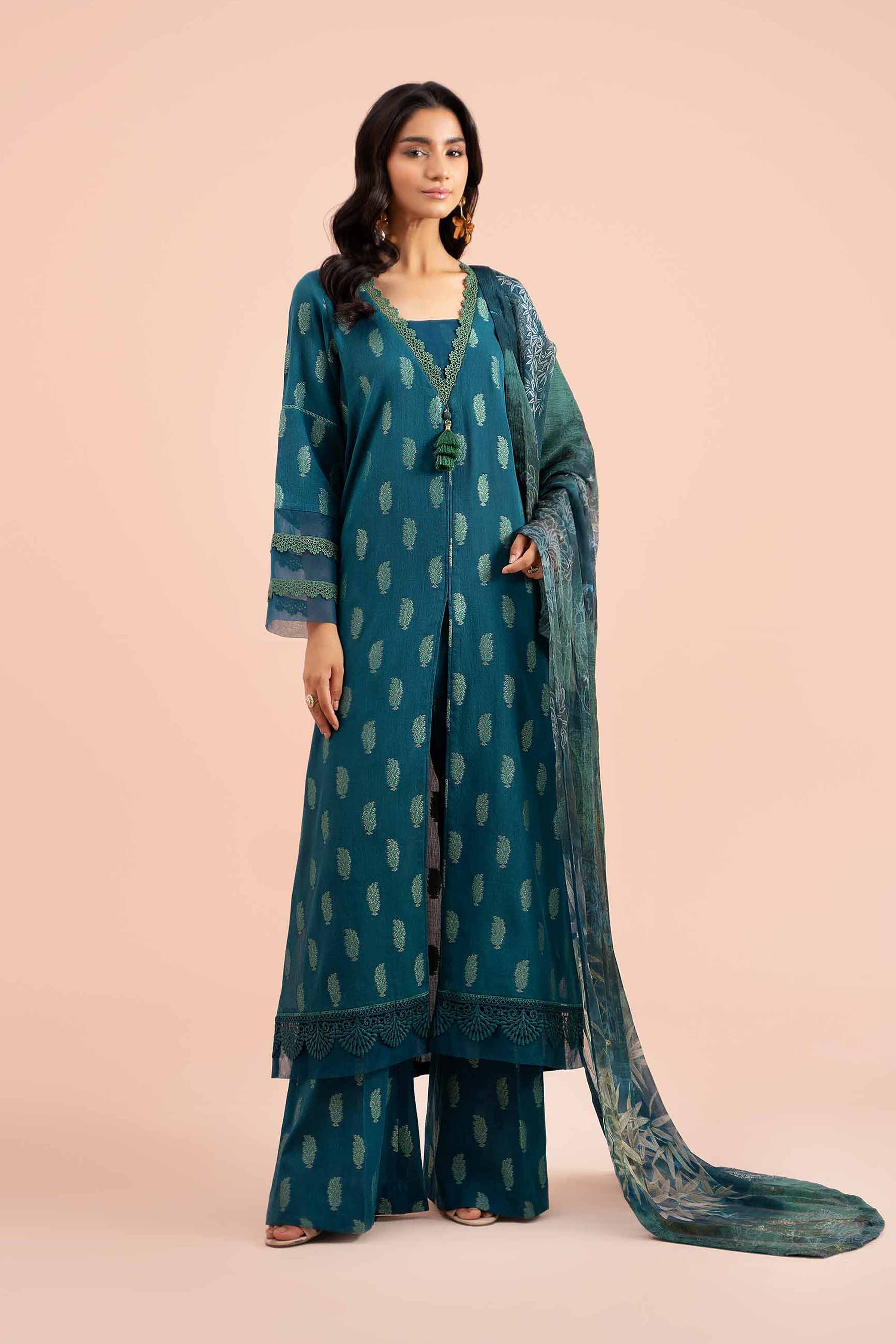 3 Piece - Jacquard Suit - 42402123 - Image 3