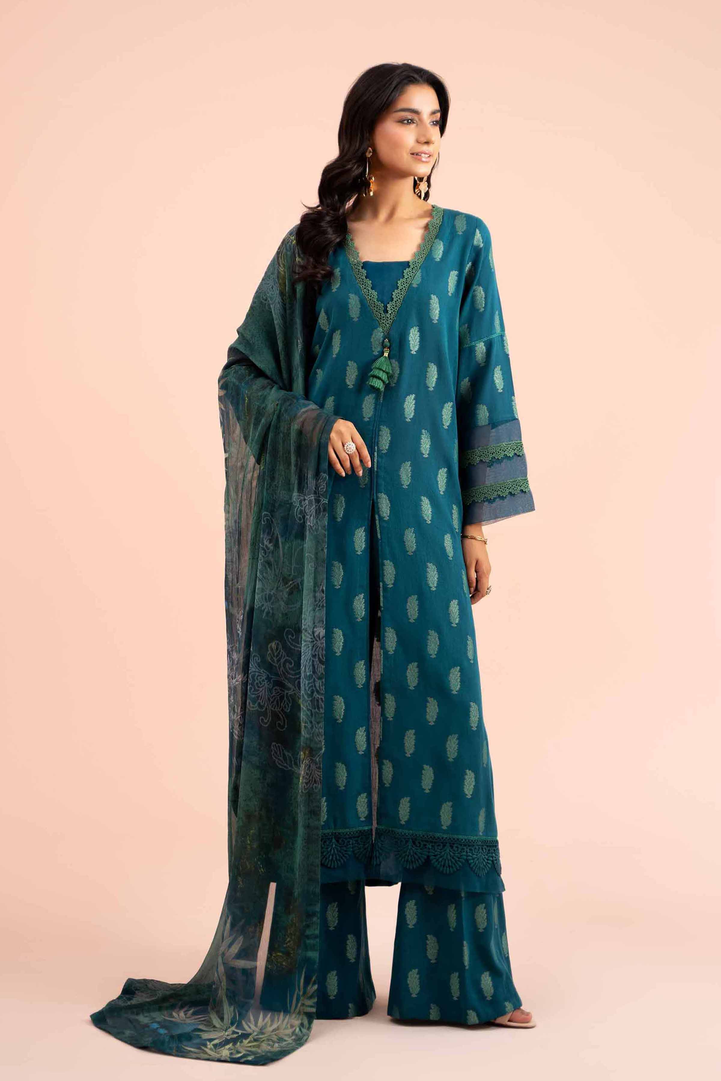 3 Piece - Jacquard Suit - 42402123 - Image 4