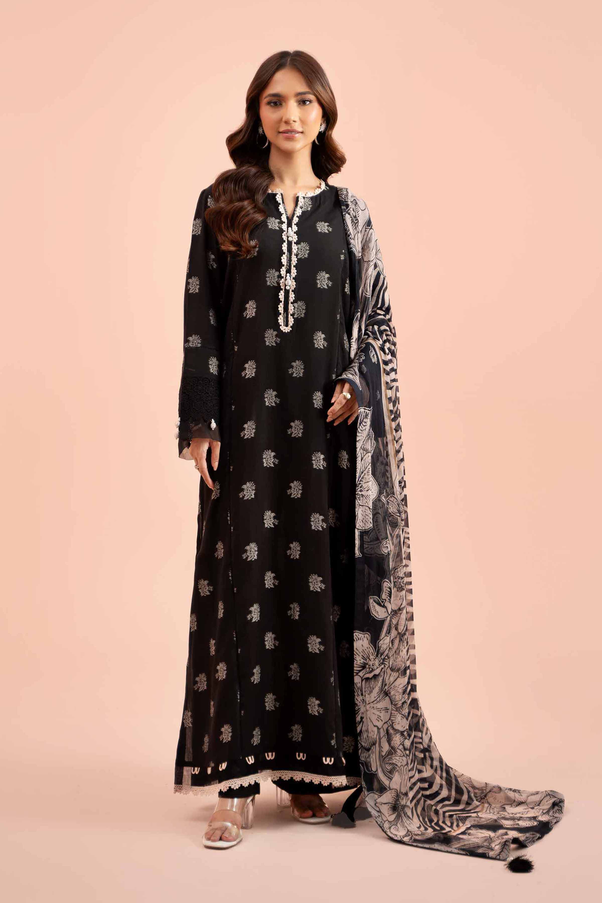 3 Piece - Jacquard Suit - 42402126 - Image 2