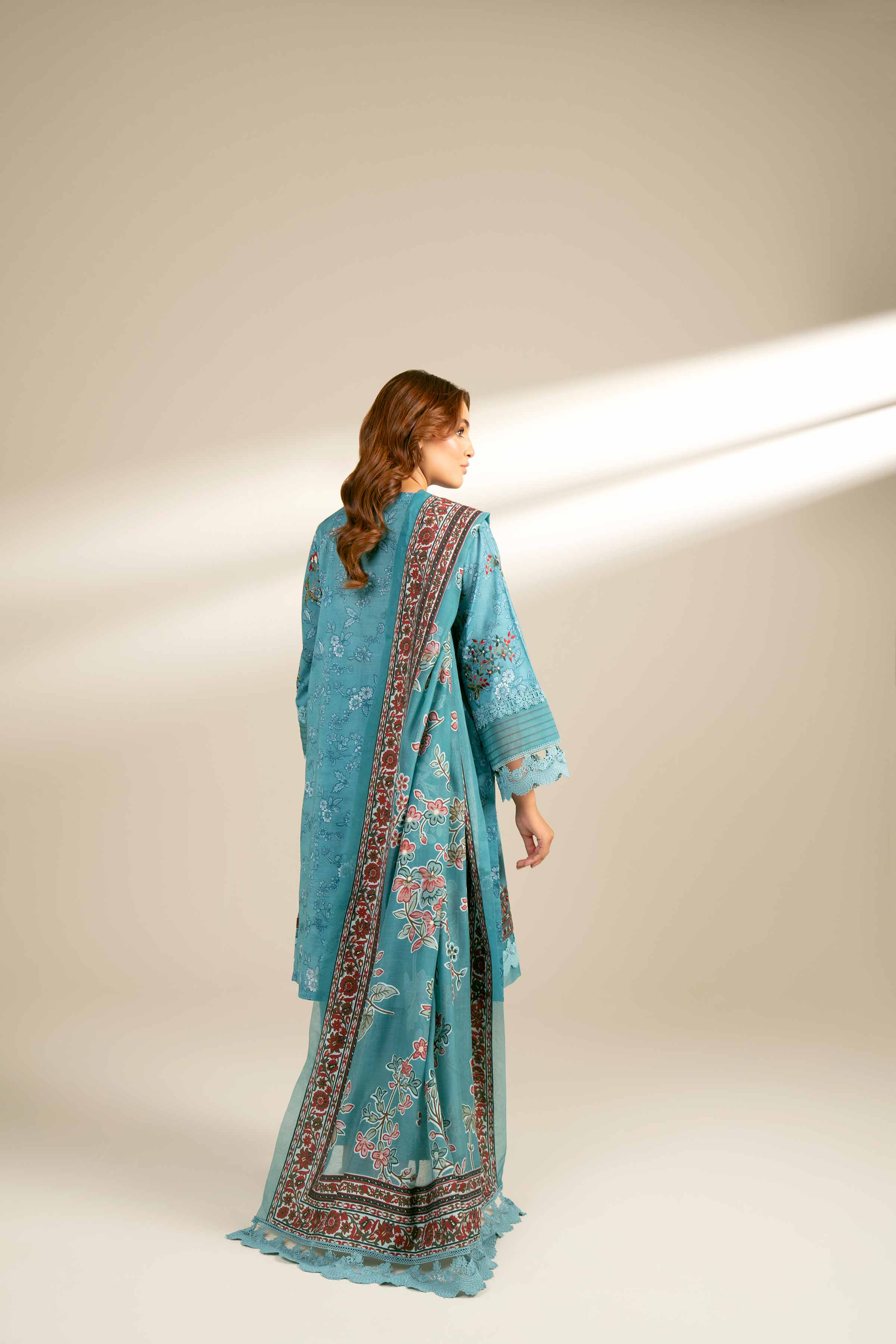 3 Piece - Printed Embroidered Suit - 42402129 - Image 3