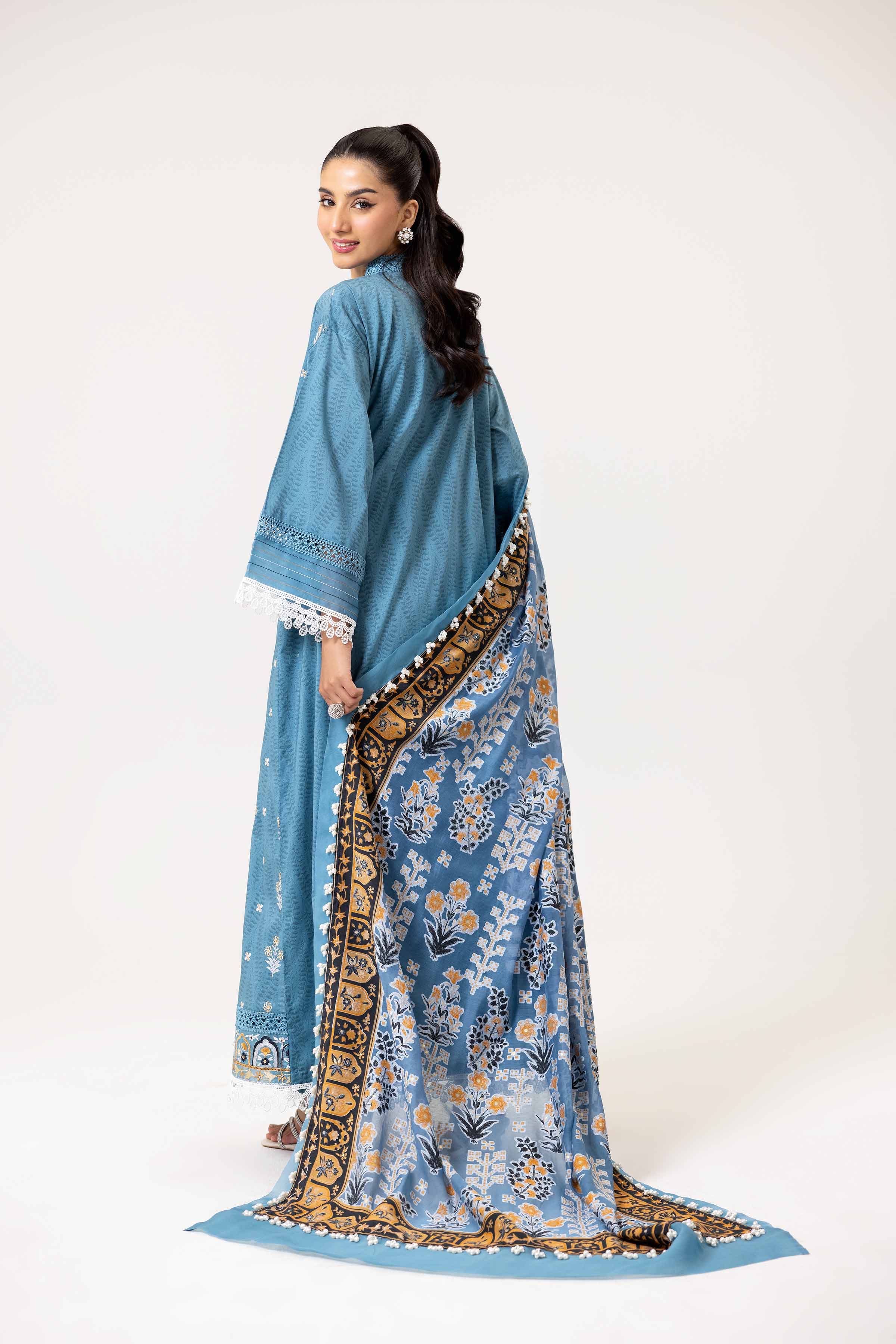 3 Piece - Printed Embroidered Suit - 42402132 - Image 3