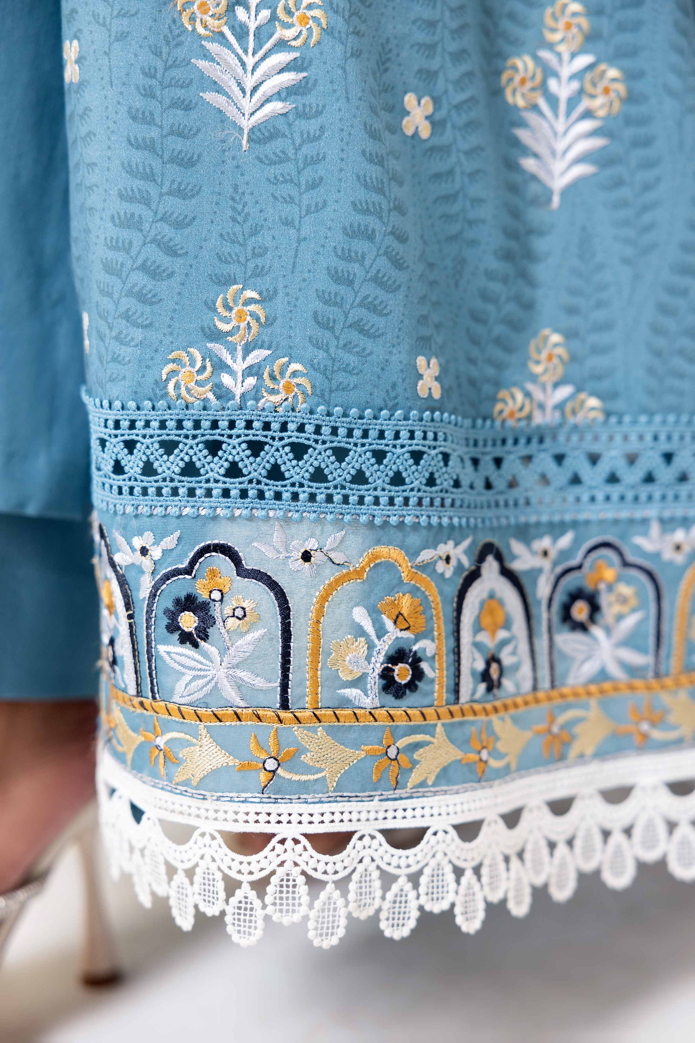 3 Piece - Printed Embroidered Suit - 42402132 - Image 5