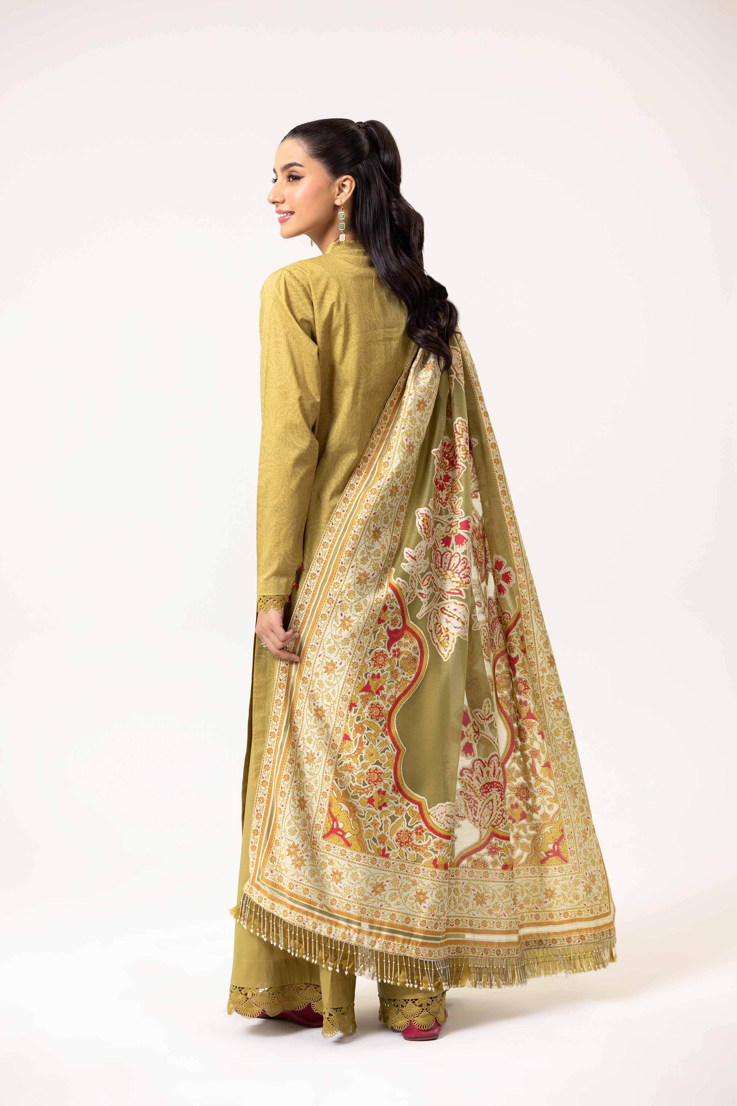 3 Piece - Printed Embroidered Suit - 42402138 - Image 3