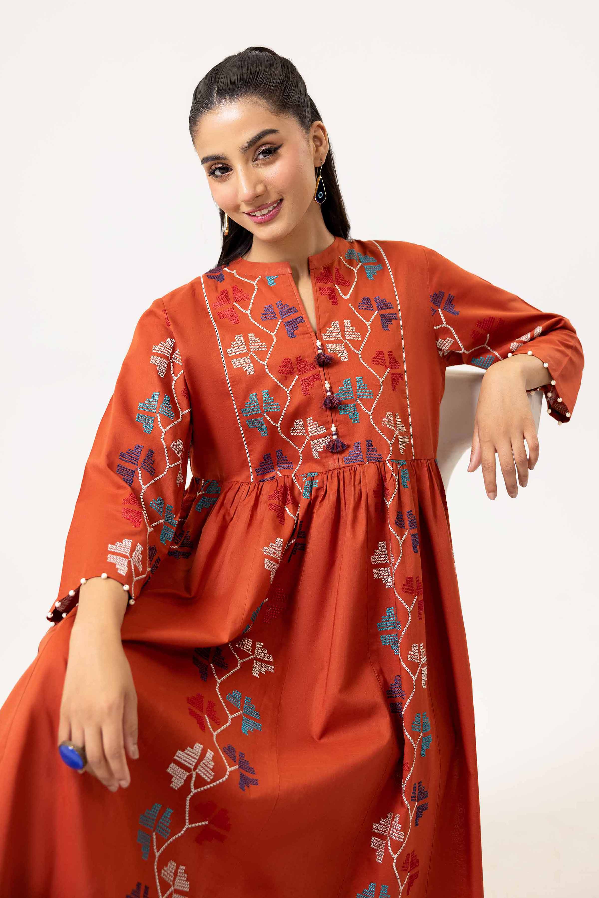 2 Piece - Dyed Embroidered Suit - 42402141 - Image 2