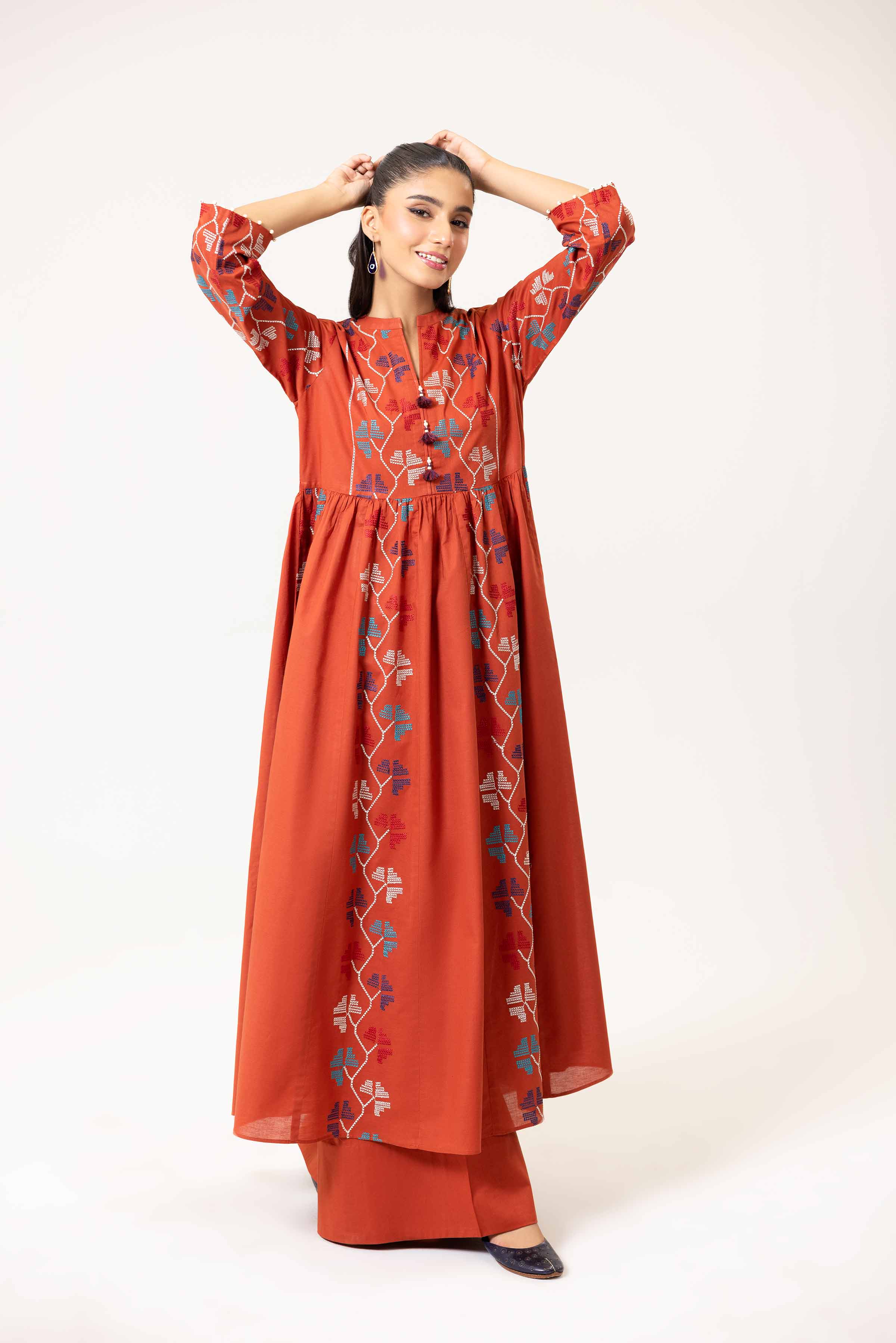2 Piece - Dyed Embroidered Suit - 42402141 - Image 3