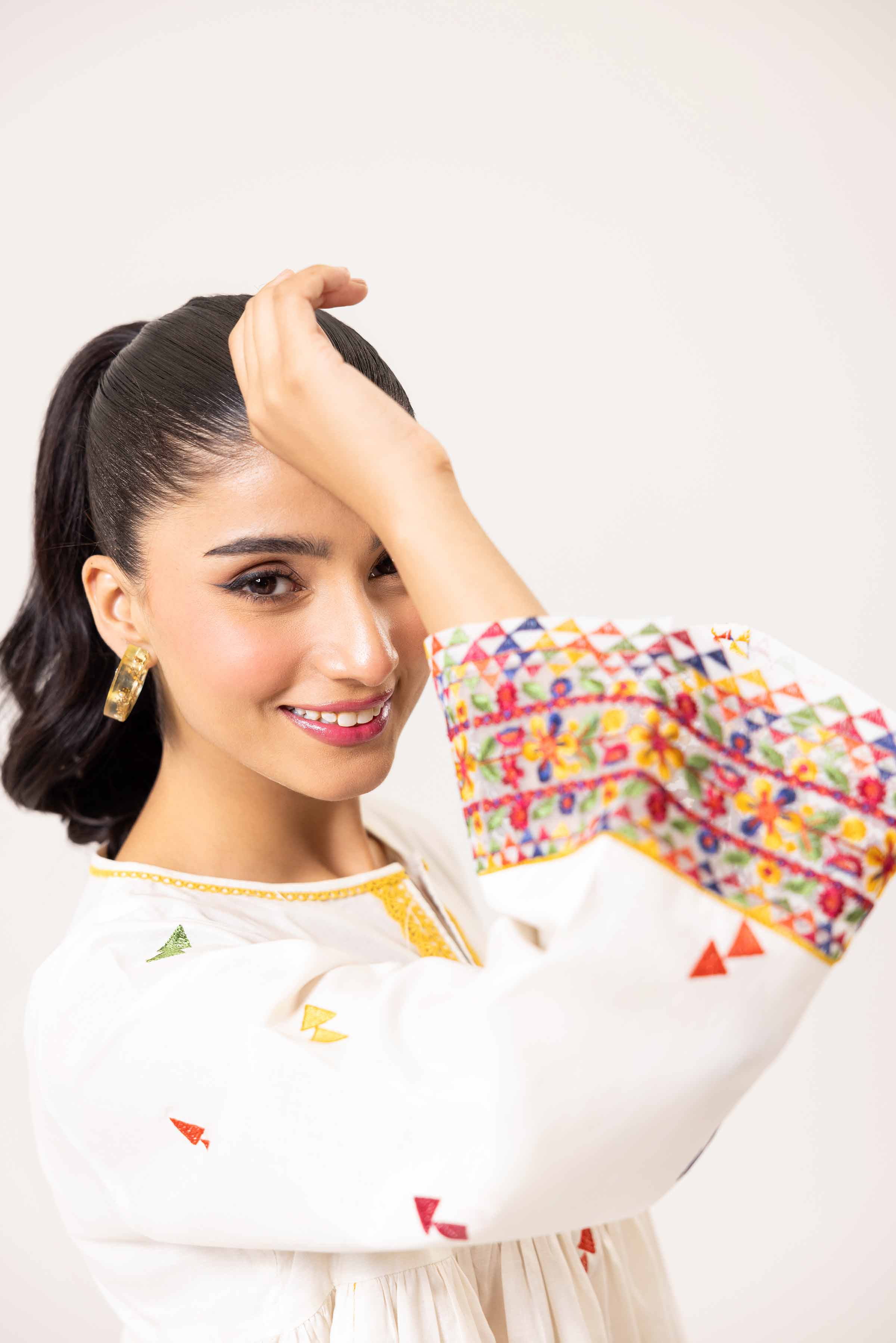 2 Piece - Dyed Embroidered Suit - 42402143 - Image 4