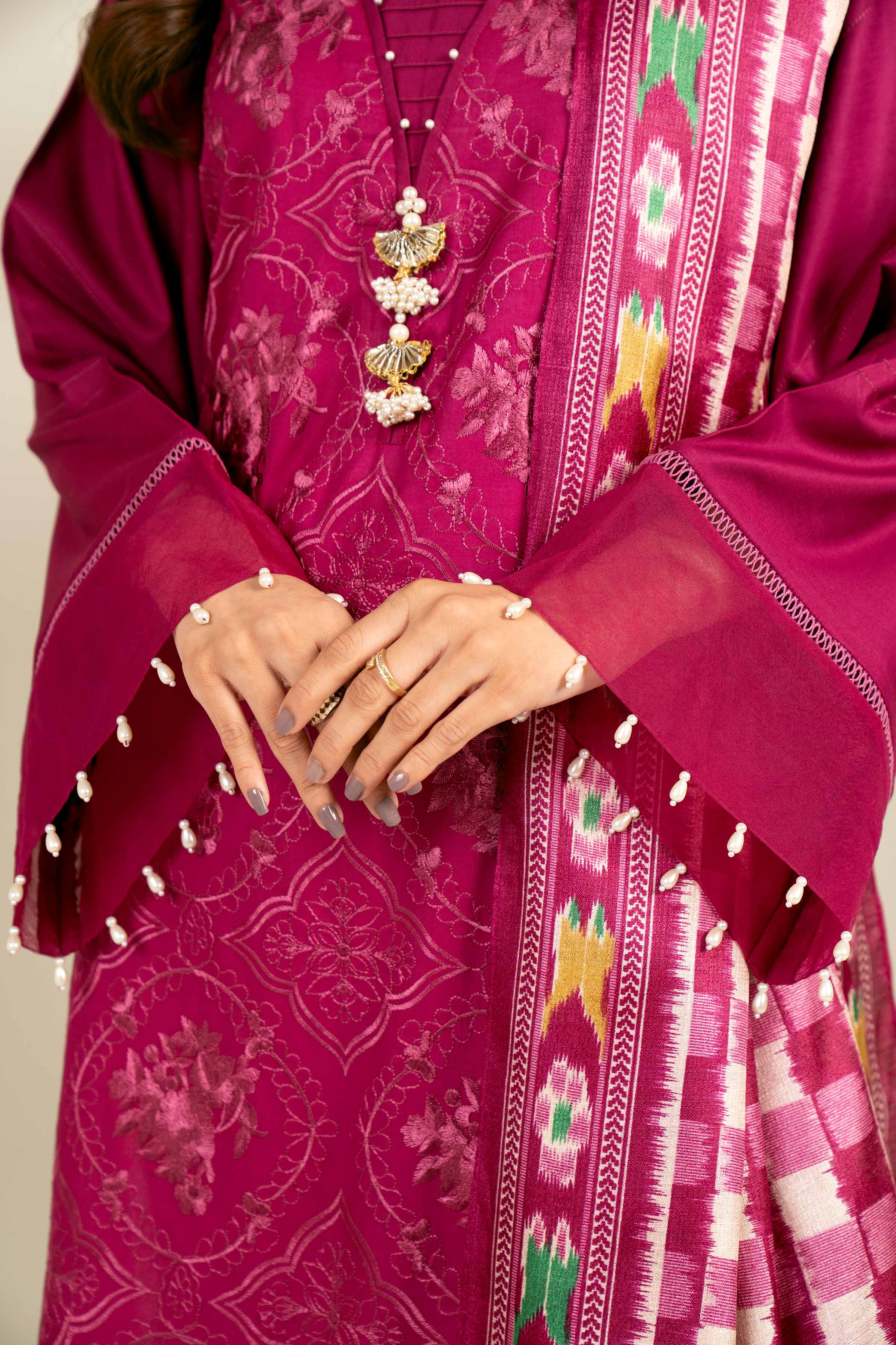 3 Piece - Embroidered Suit - 42402180 - Image 4