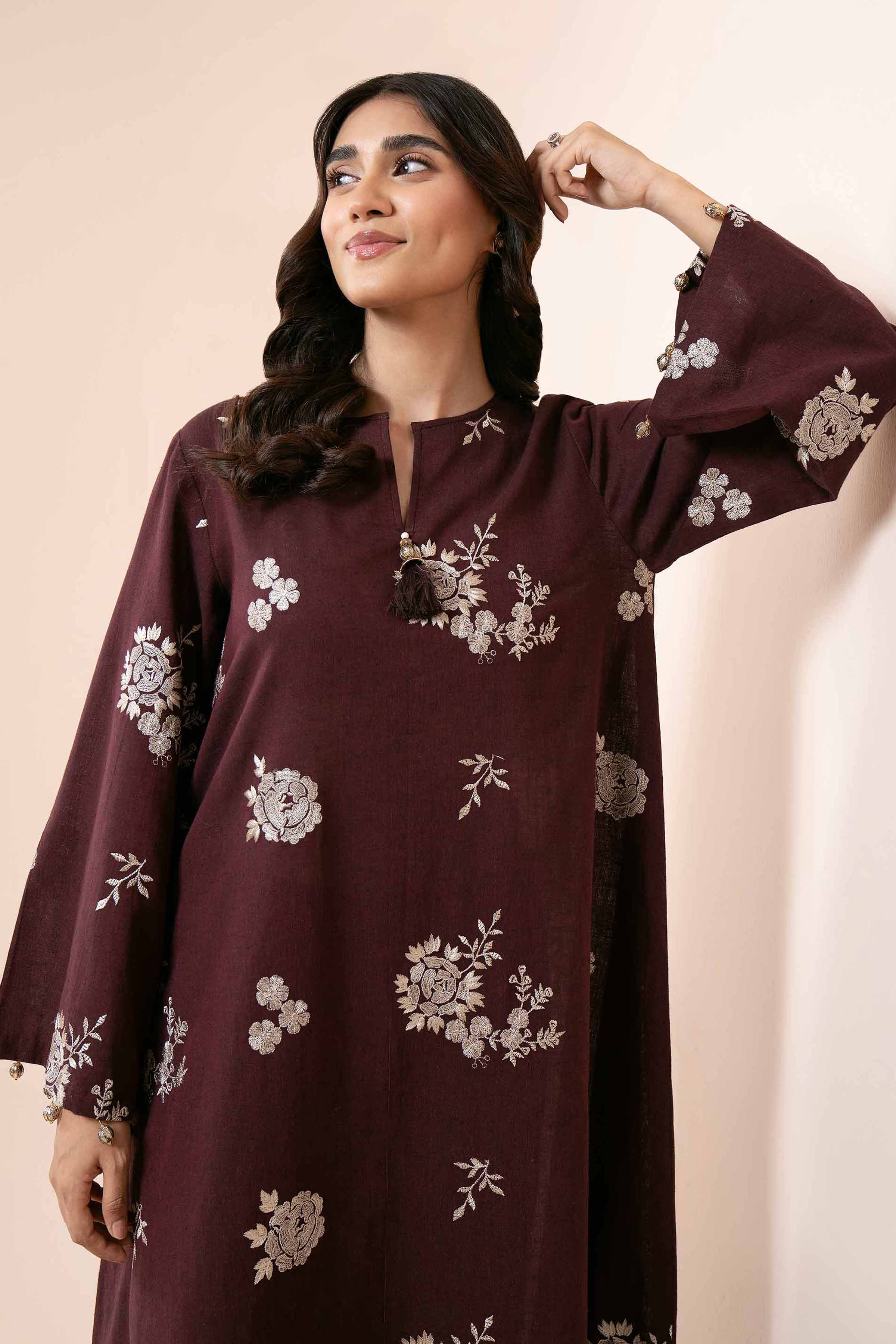 2 Piece - Dyed Embroidered Suit - 42404038 - Image 2
