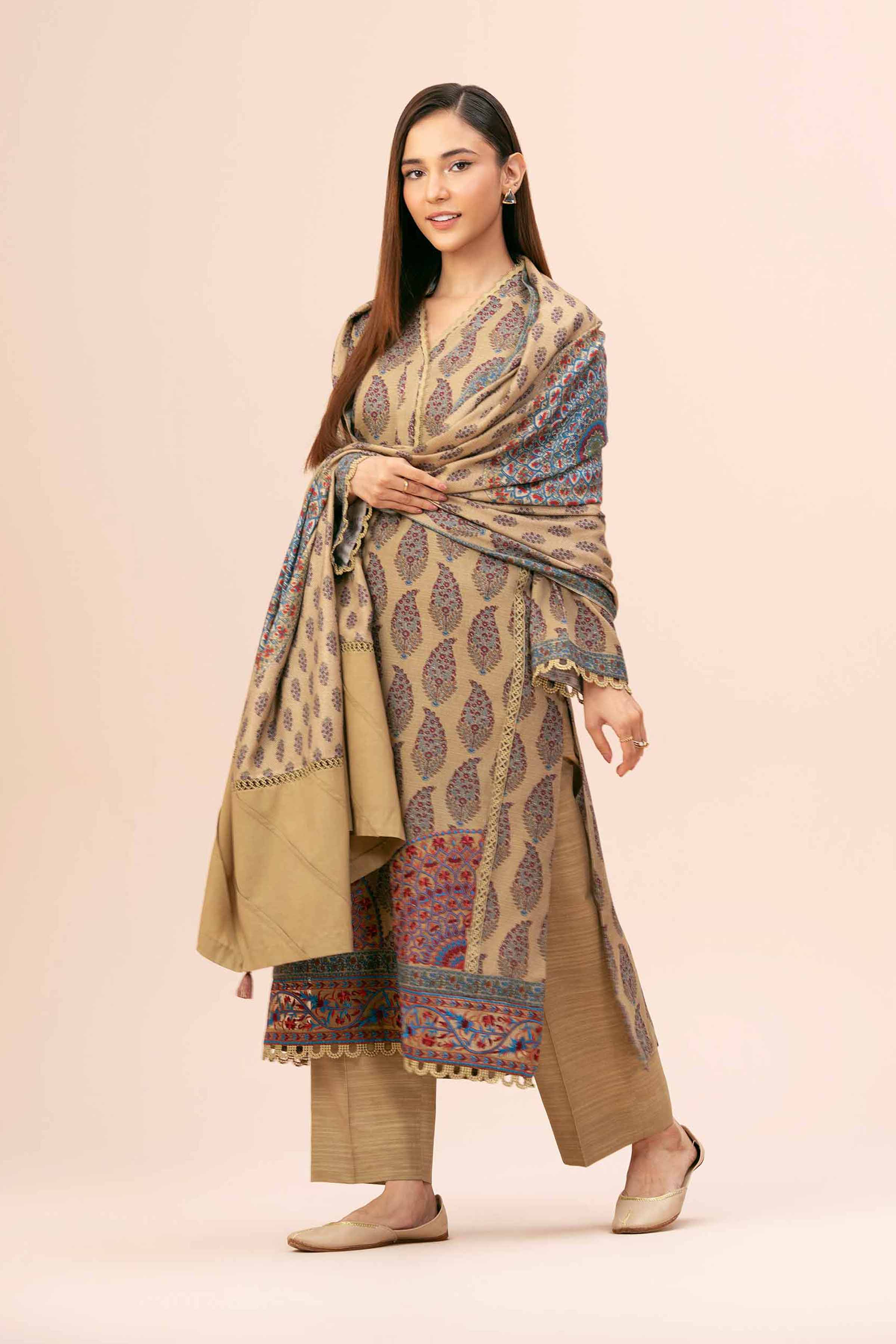 2 Piece - Printed Embroidered Suit - 42404078 - Image 2