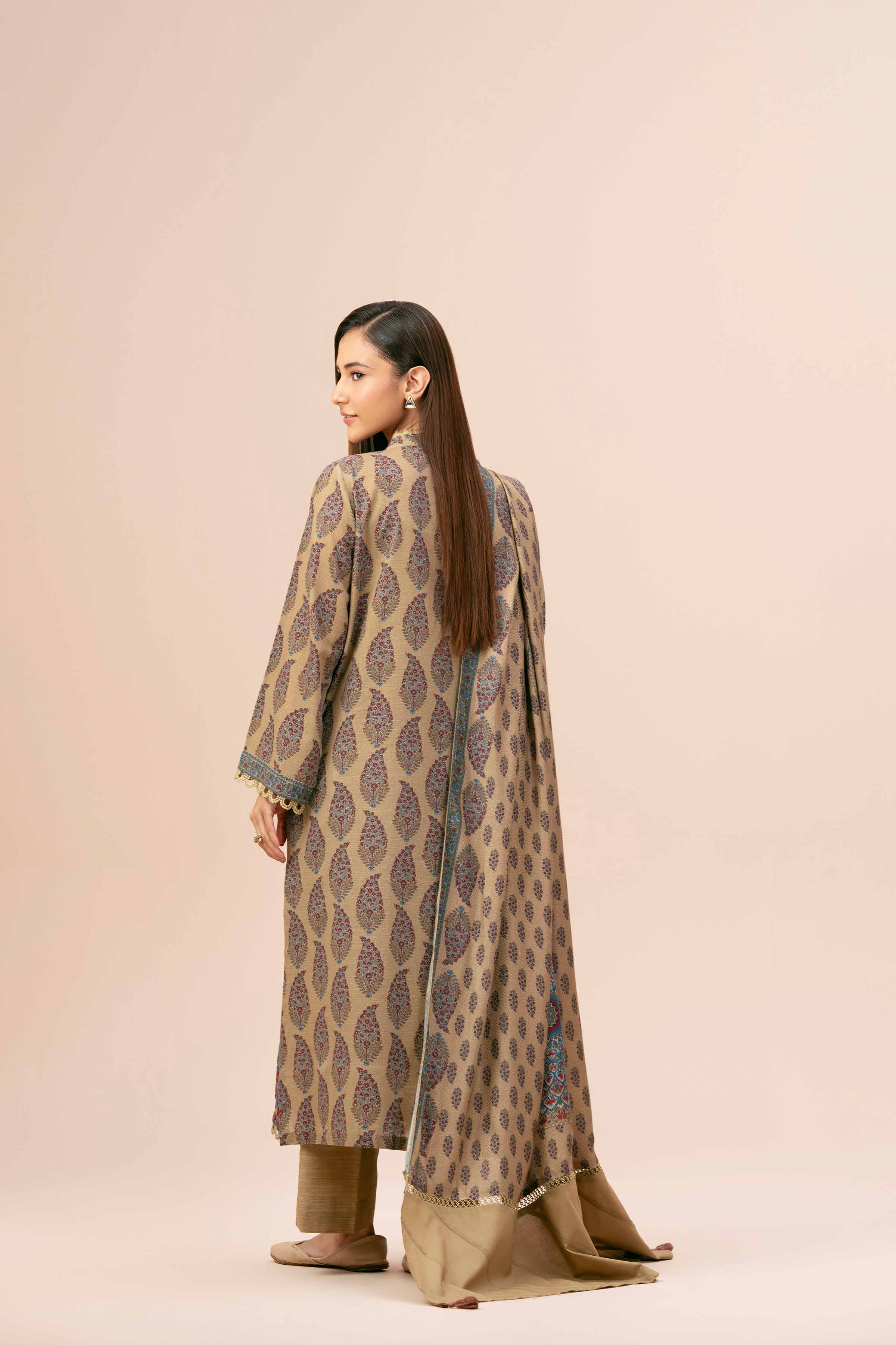 2 Piece - Printed Embroidered Suit - 42404078 - Image 3