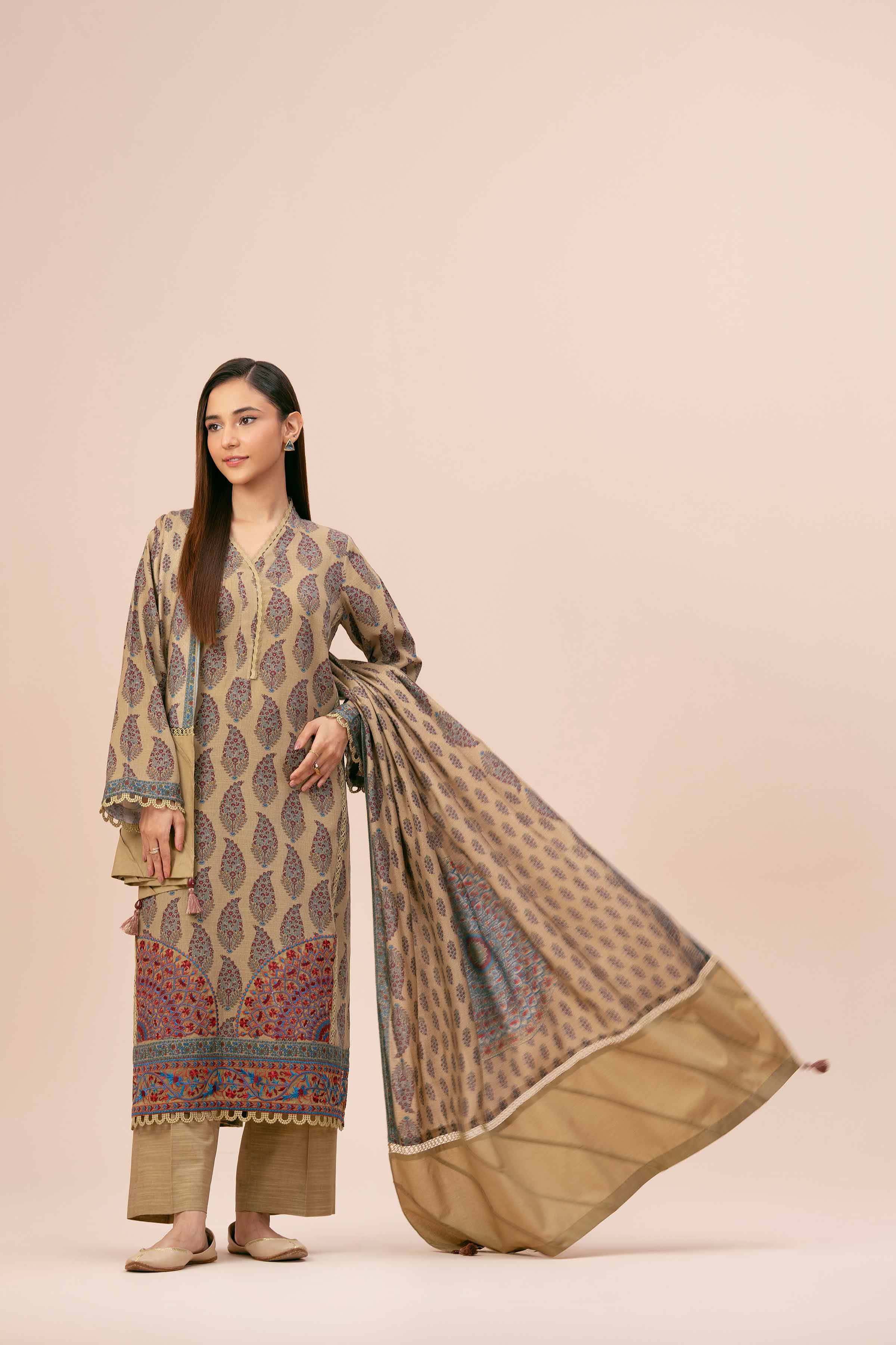 2 Piece - Printed Embroidered Suit - 42404078 - Image 6