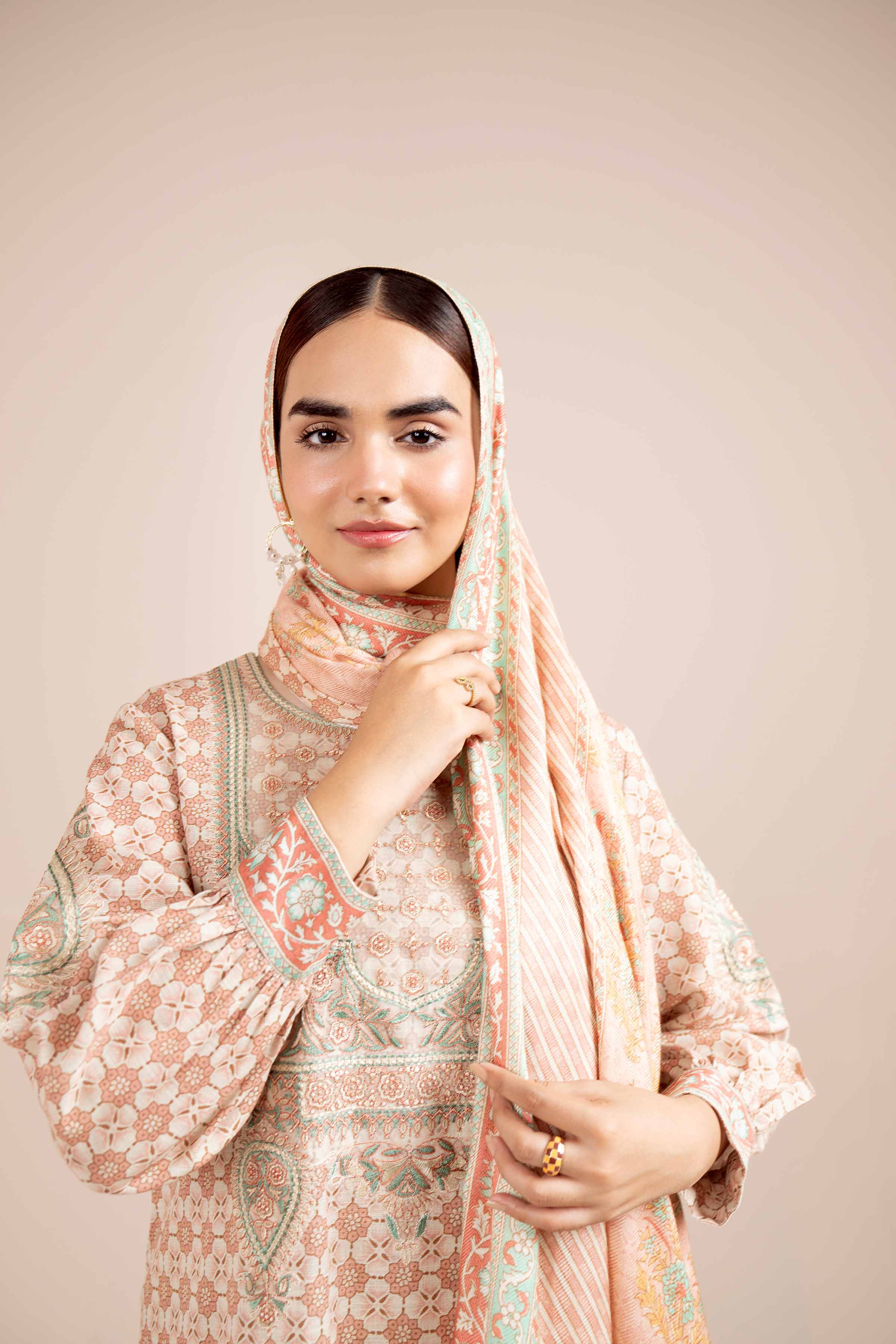 2 Piece - Printed Embroidered Suit - 42404082 - Image 4