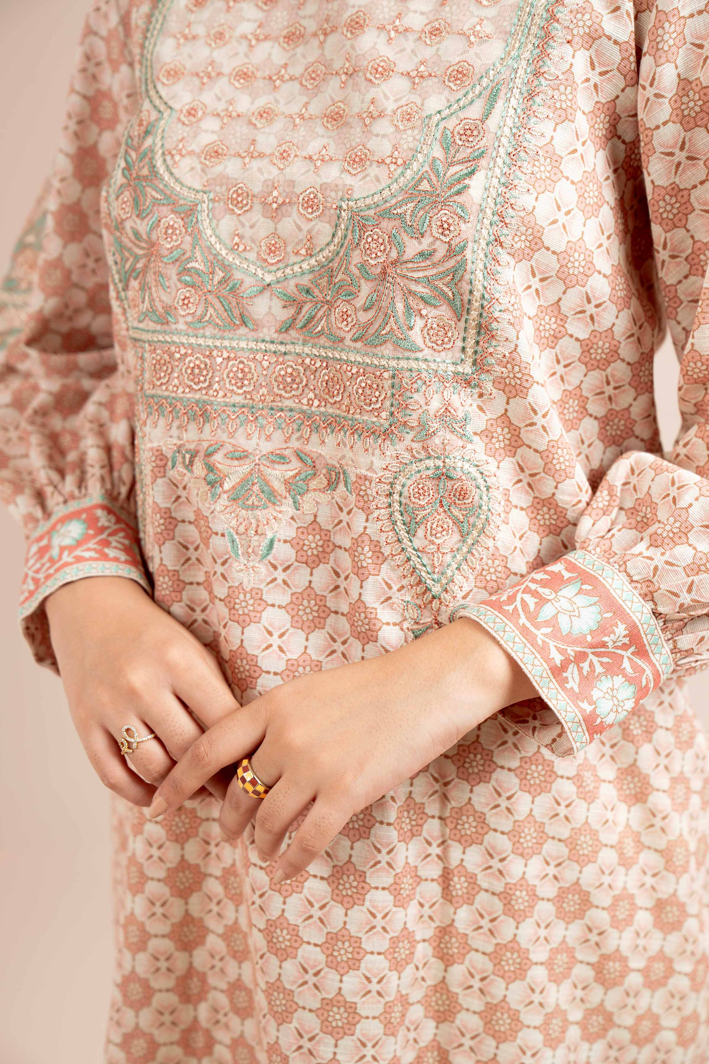 2 Piece - Printed Embroidered Suit - 42404082 - Image 5