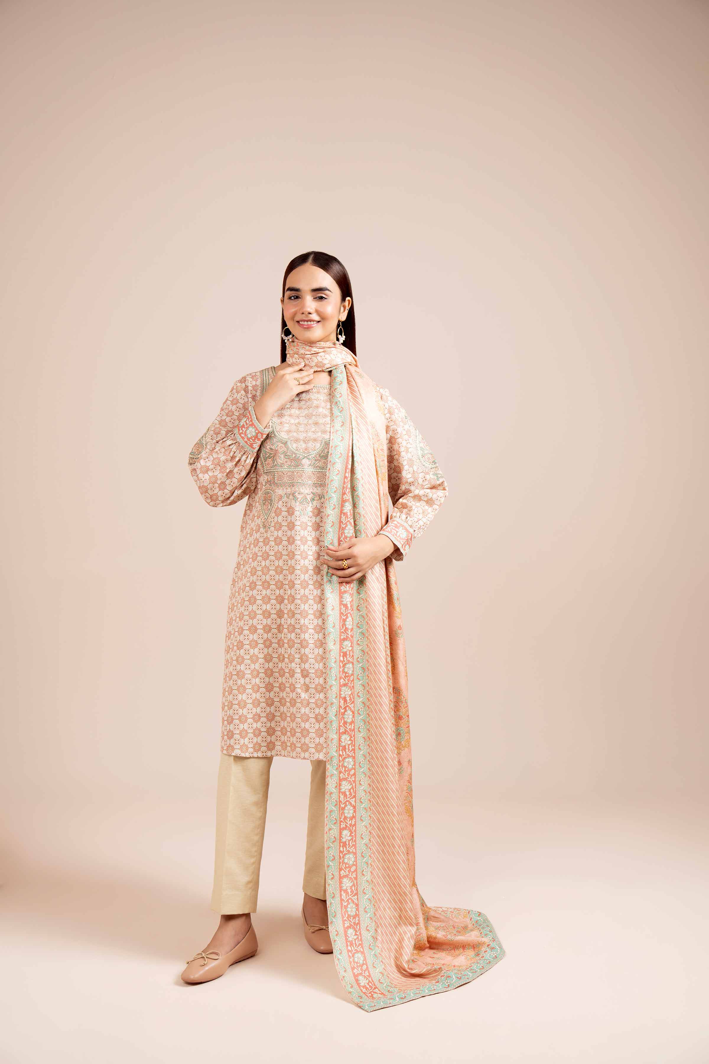 2 Piece - Printed Embroidered Suit - 42404082 - Image 6