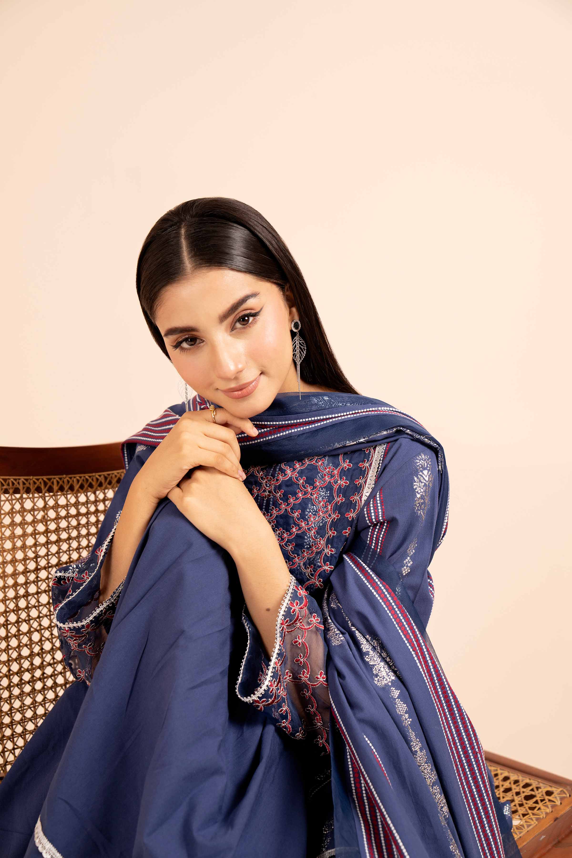 3 Piece - Jacquard Embroidered Suit - 42404377 - Image 5