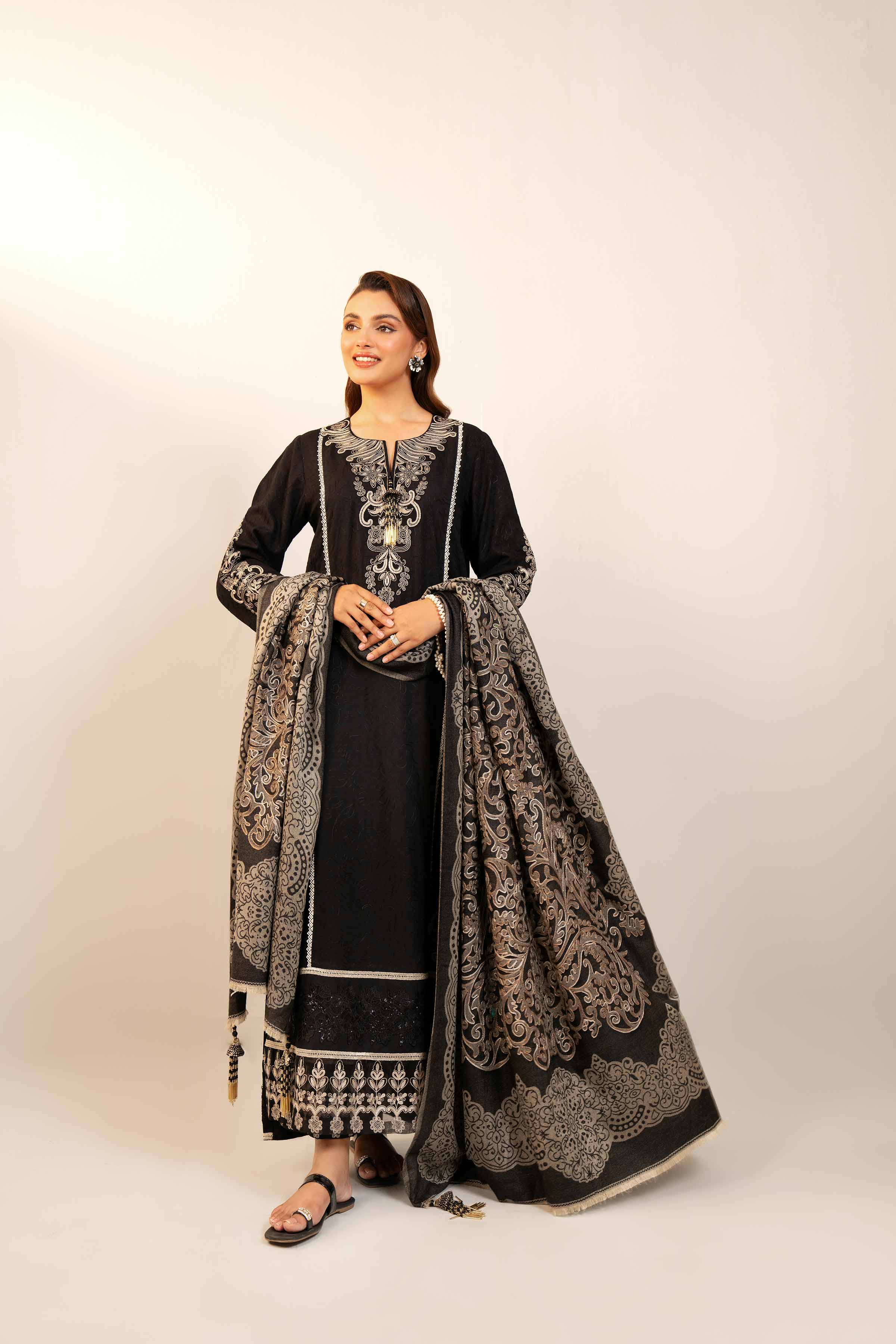 3 Piece - Embroidered Suit - 42404378 - Image 5