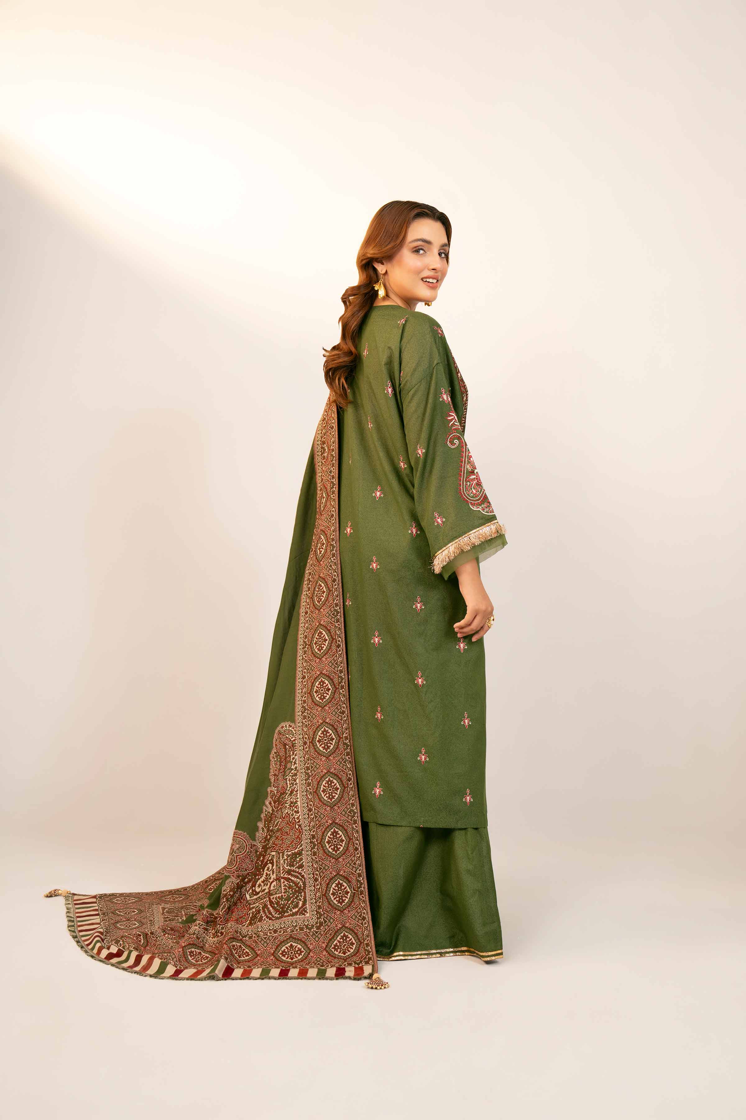 3 Piece - Embroidered Suit - 42404385 - Image 3
