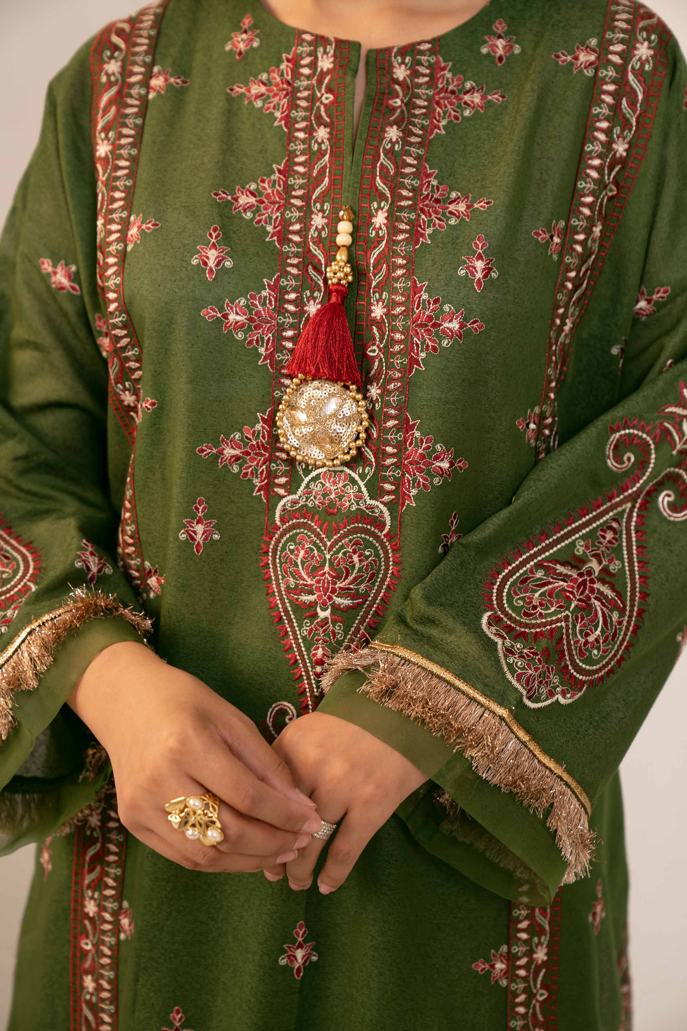 3 Piece - Embroidered Suit - 42404385 - Image 4