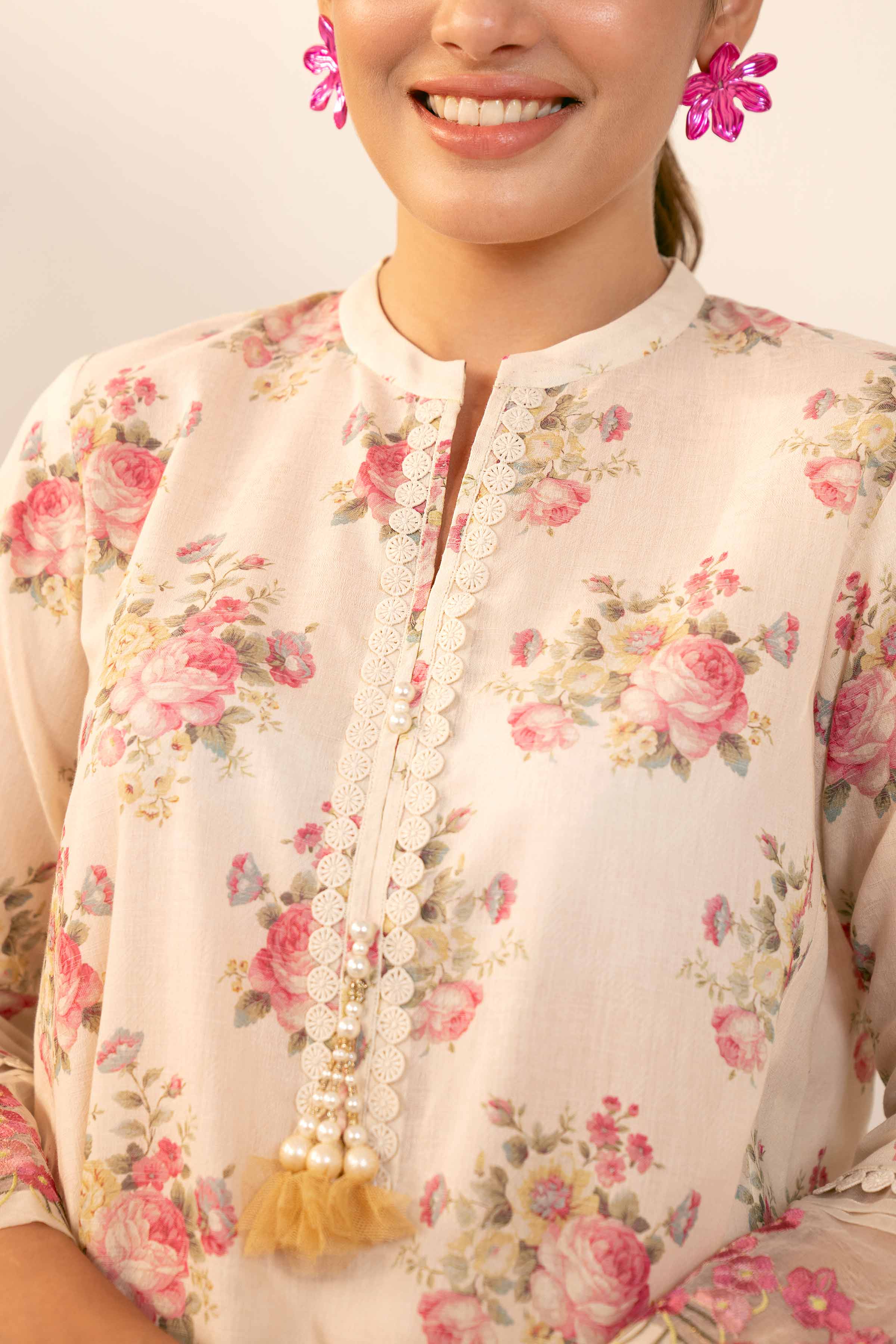 2 Piece - Digital Printed Embroidered Suit - 42404438 - Image 4