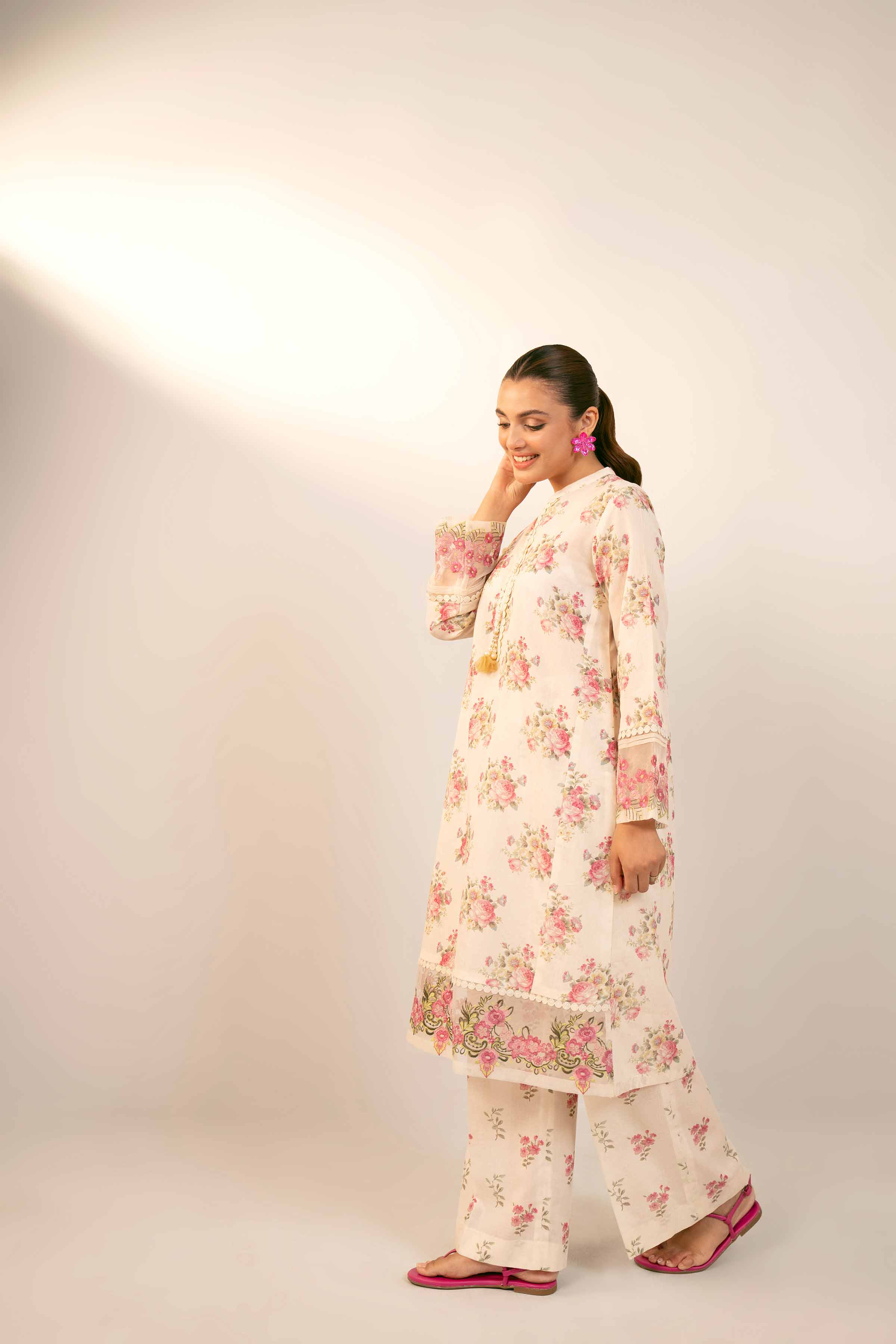 2 Piece - Digital Printed Embroidered Suit - 42404438 - Image 5