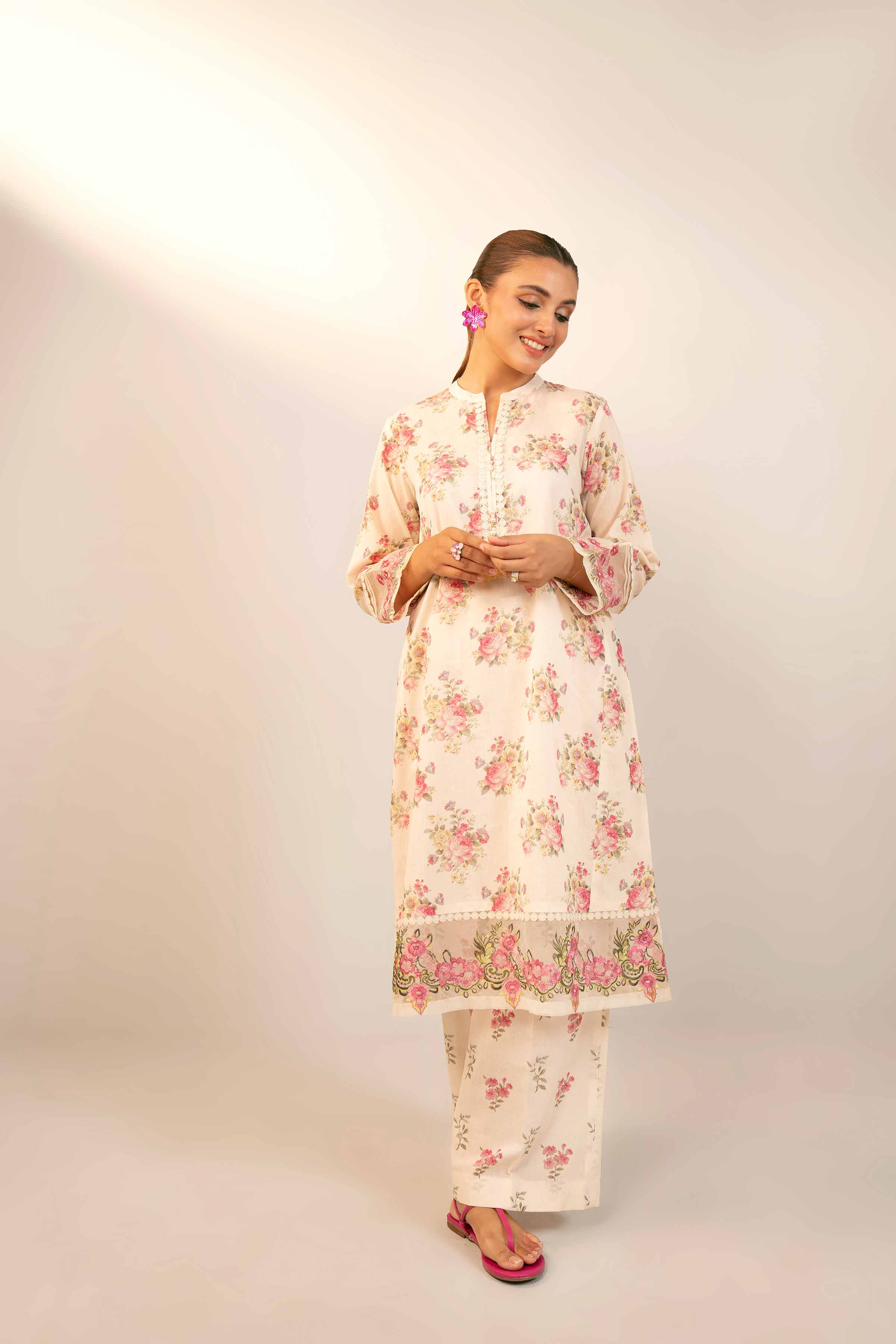 2 Piece - Digital Printed Embroidered Suit - 42404438 - Image 6