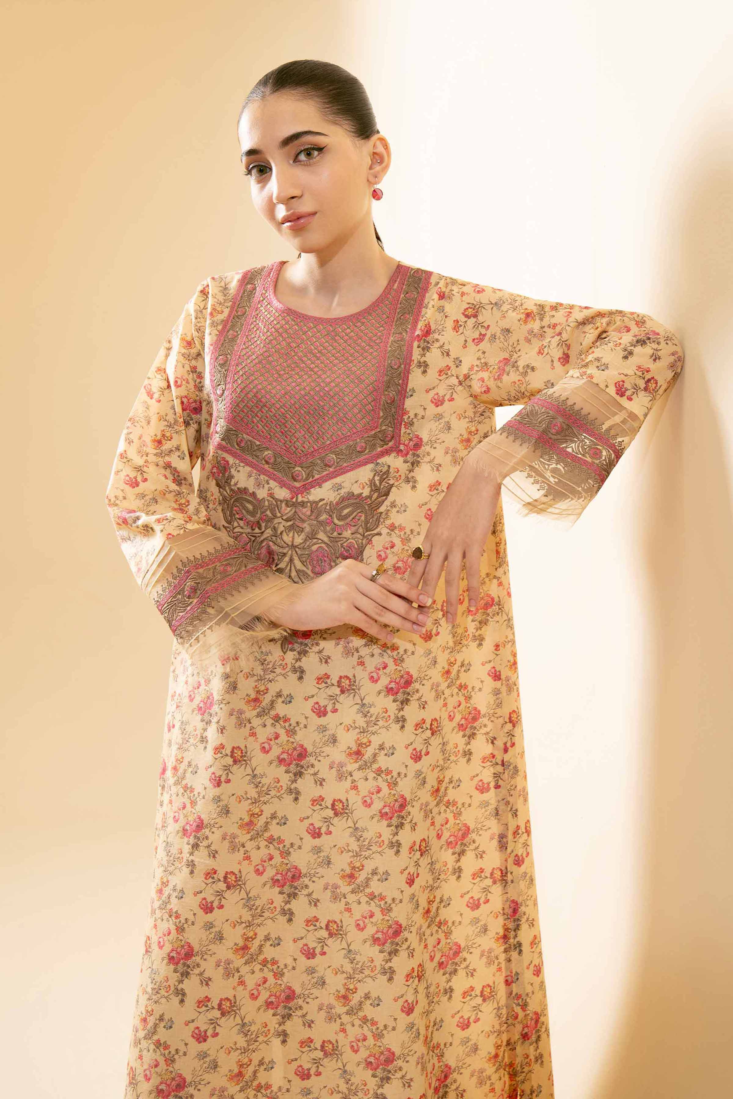 2 Piece - Digital Printed Embroidered Suit - 42404439 - Image 2