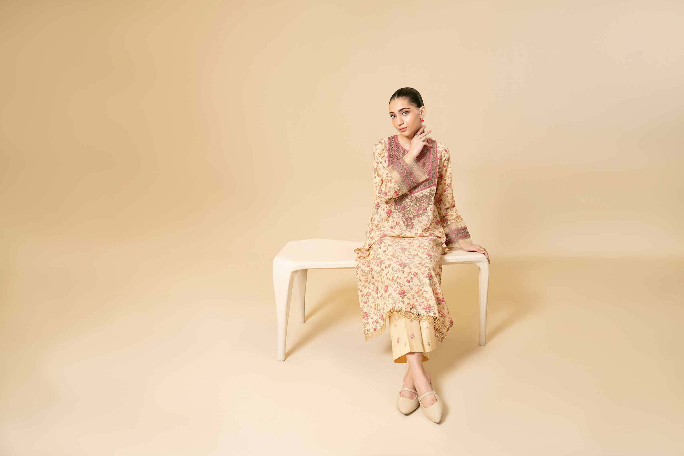 2 Piece - Digital Printed Embroidered Suit - 42404439 - Image 6