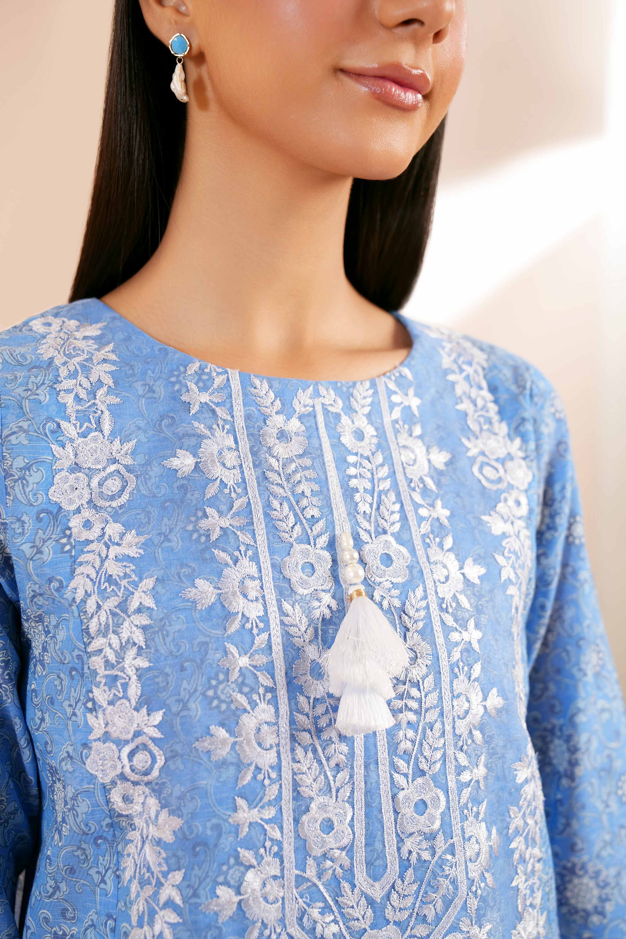 2 Piece - Digital Printed Embroidered Suit - 42404442 - Image 4