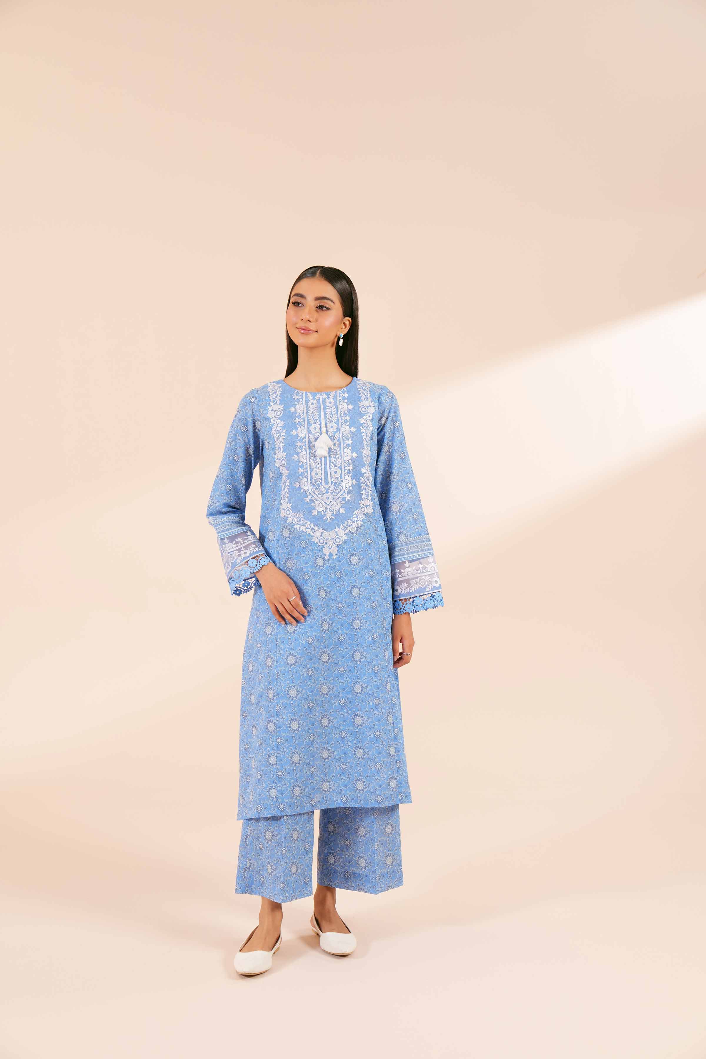 2 Piece - Digital Printed Embroidered Suit - 42404442 - Image 5