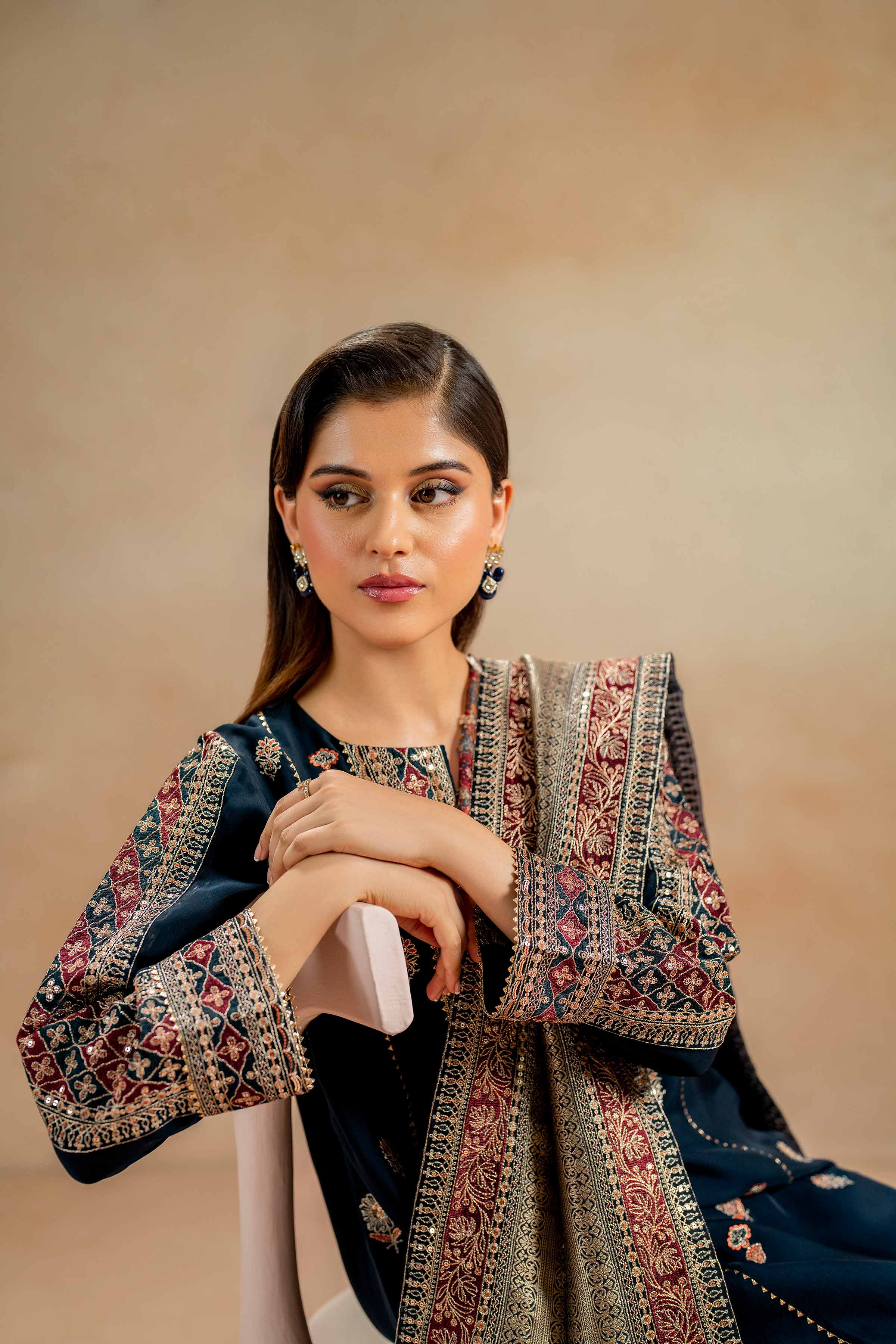 3 Piece - Embroidered Suit - 42411507 - Image 5