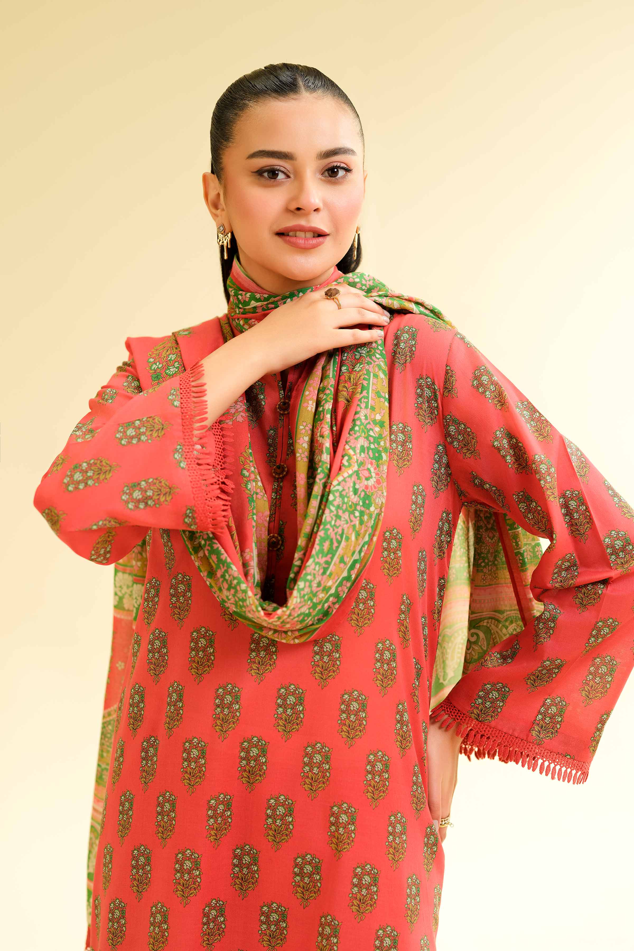 2 Piece - Printed Embroidered Suit - 42501160 - Image 4