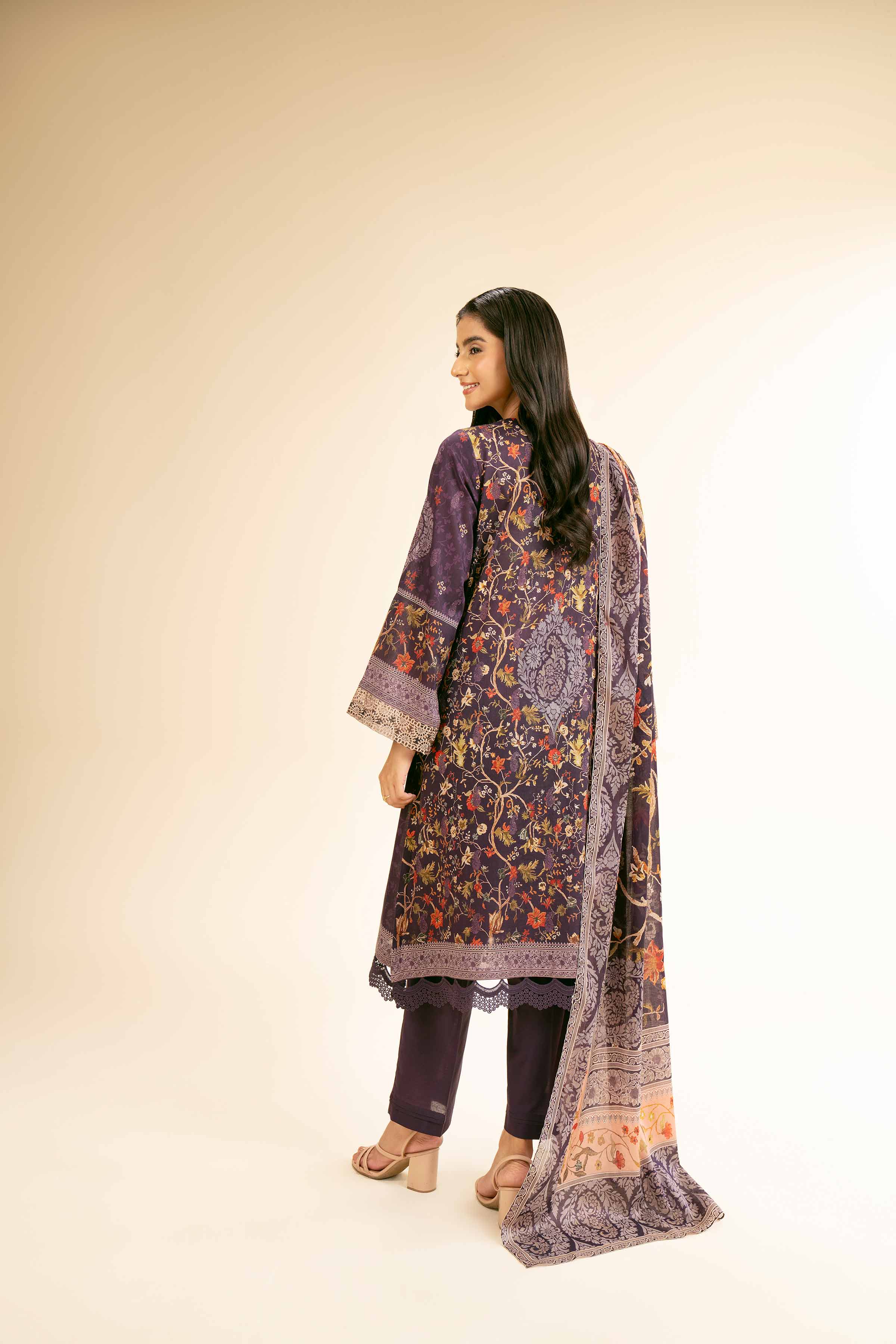 3 Piece - Digital Printed Embroidered Suit - 42501177 - Image 3