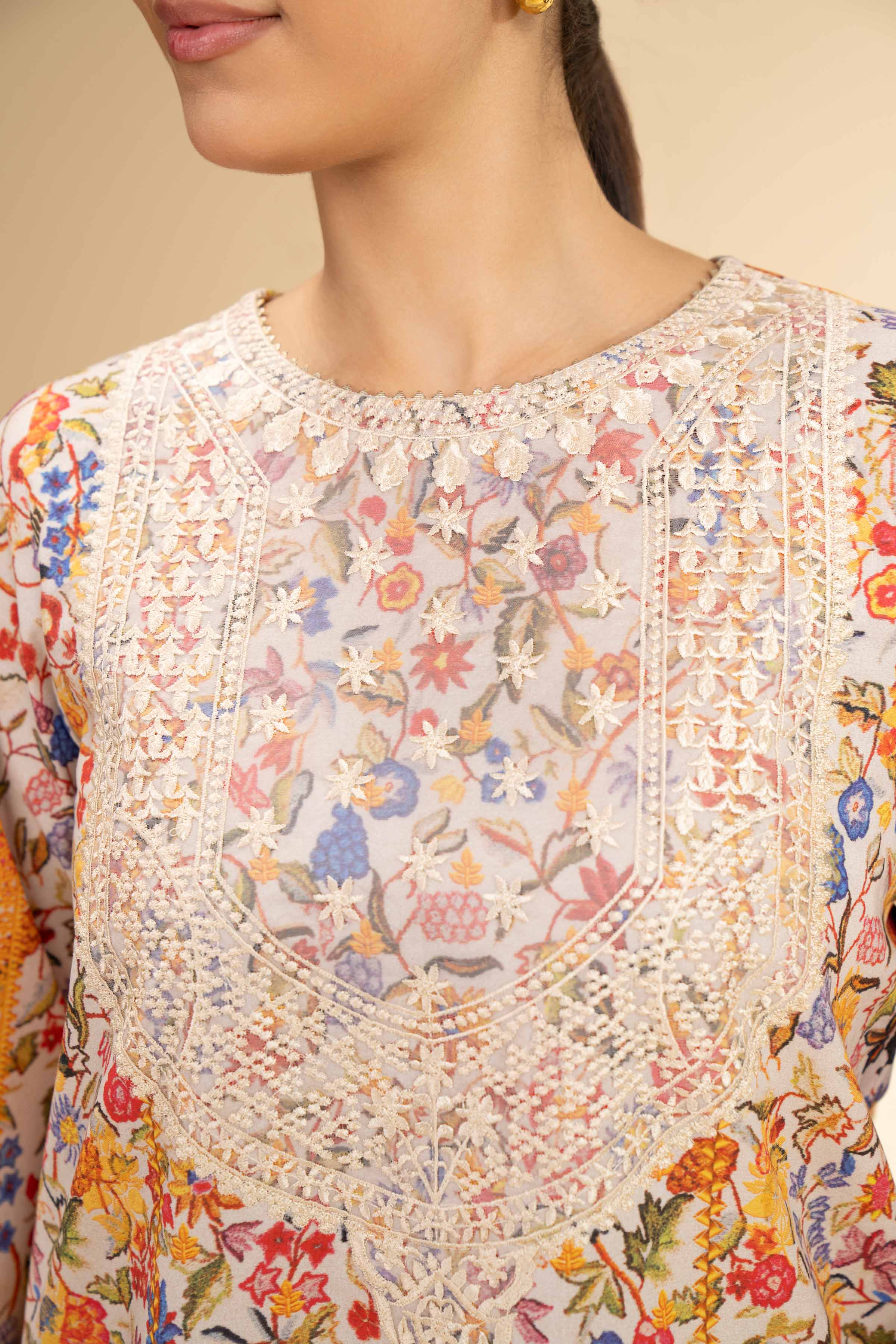 3 Piece - Digital Printed Embroidered Suit - 42501179 - Image 6