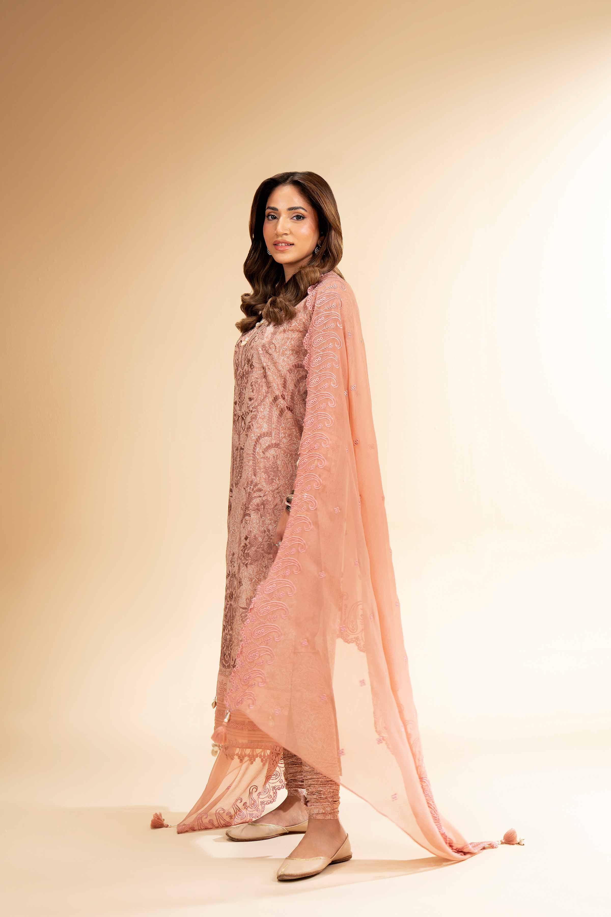 3 Piece - Printed Embroidered Suit - 42501281 - Image 4