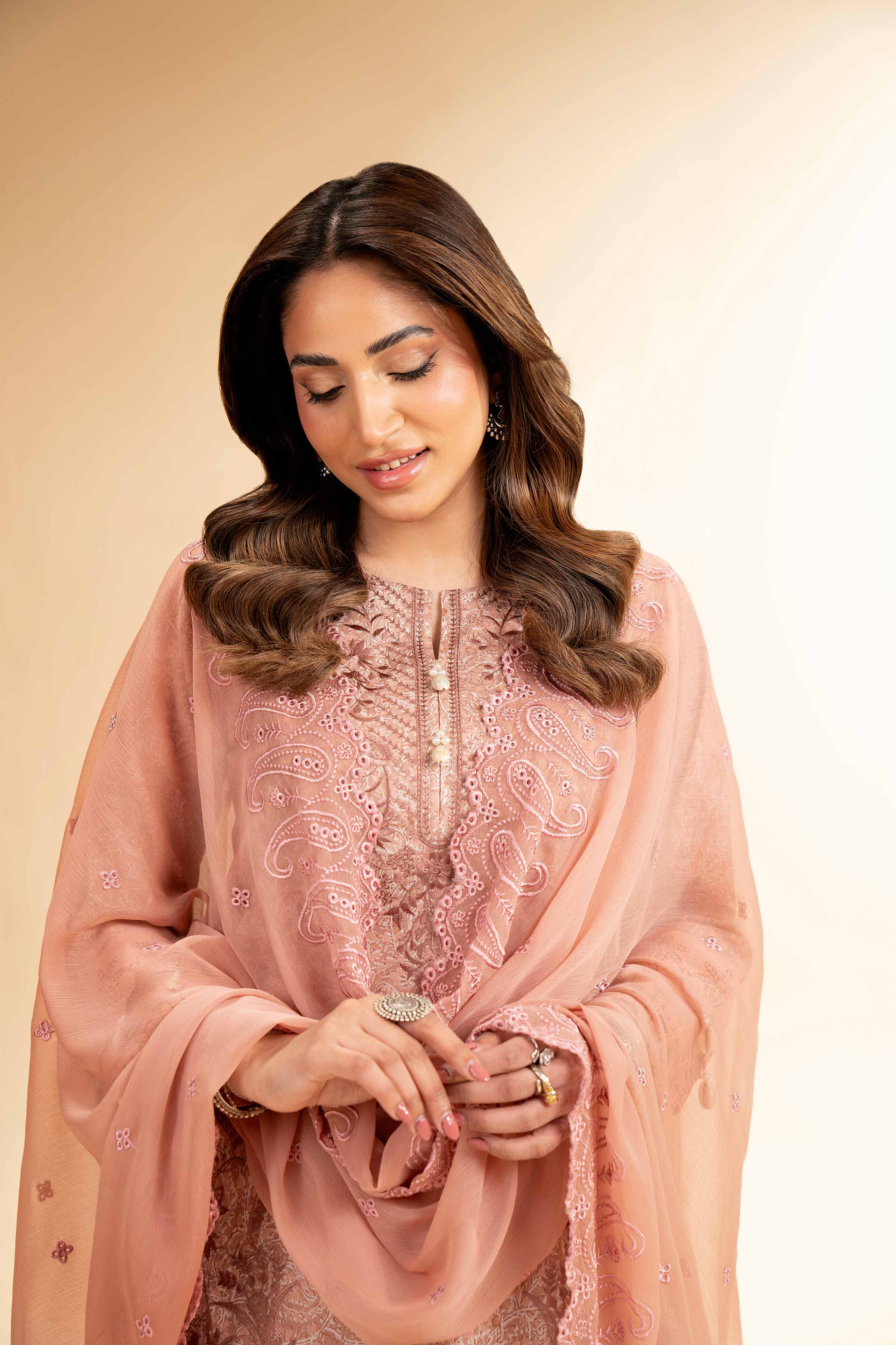3 Piece - Printed Embroidered Suit - 42501281 - Image 5