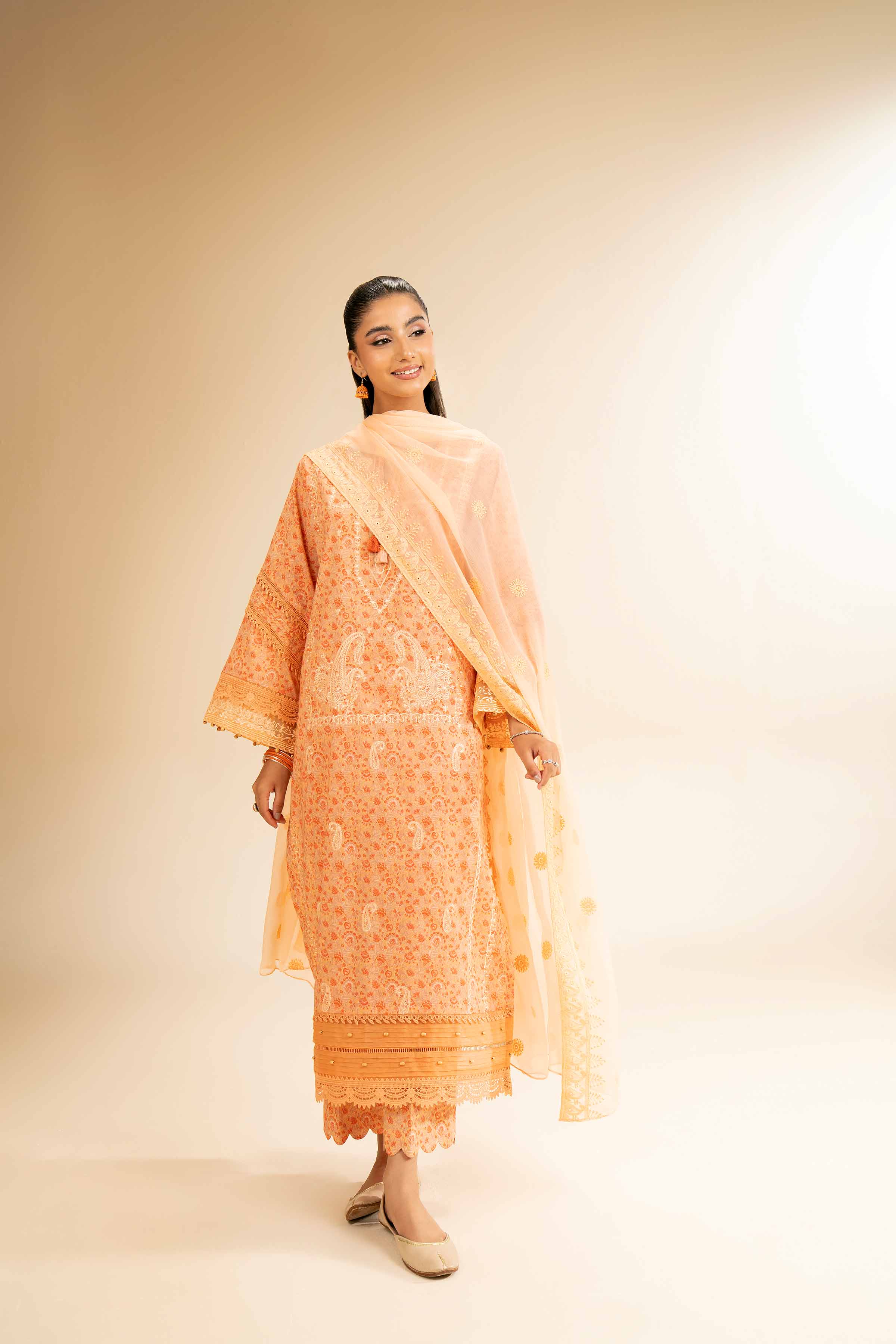 3 Piece - Printed Embroidered Suit - 42501284 - Image 6