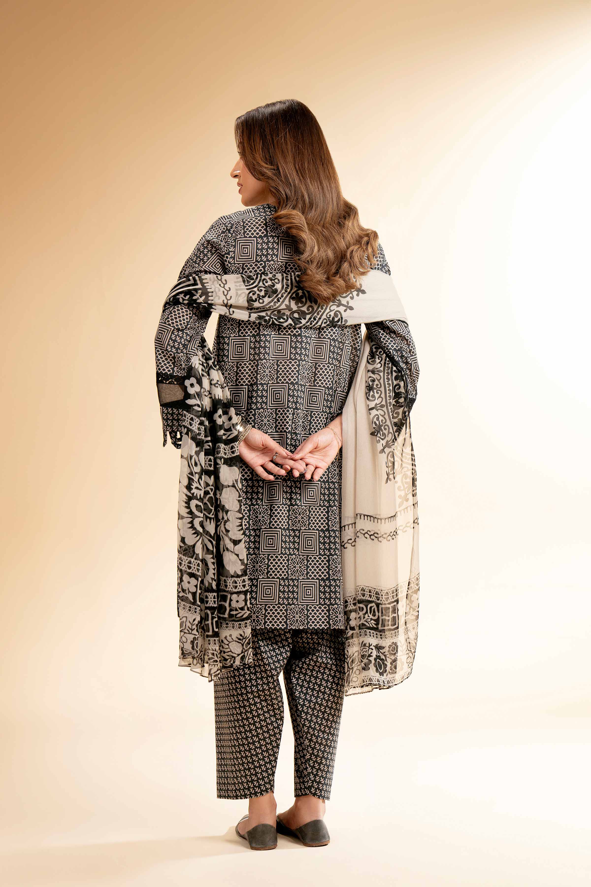 3 Piece - Printed With Laces Suit - 42501334 - Image 3