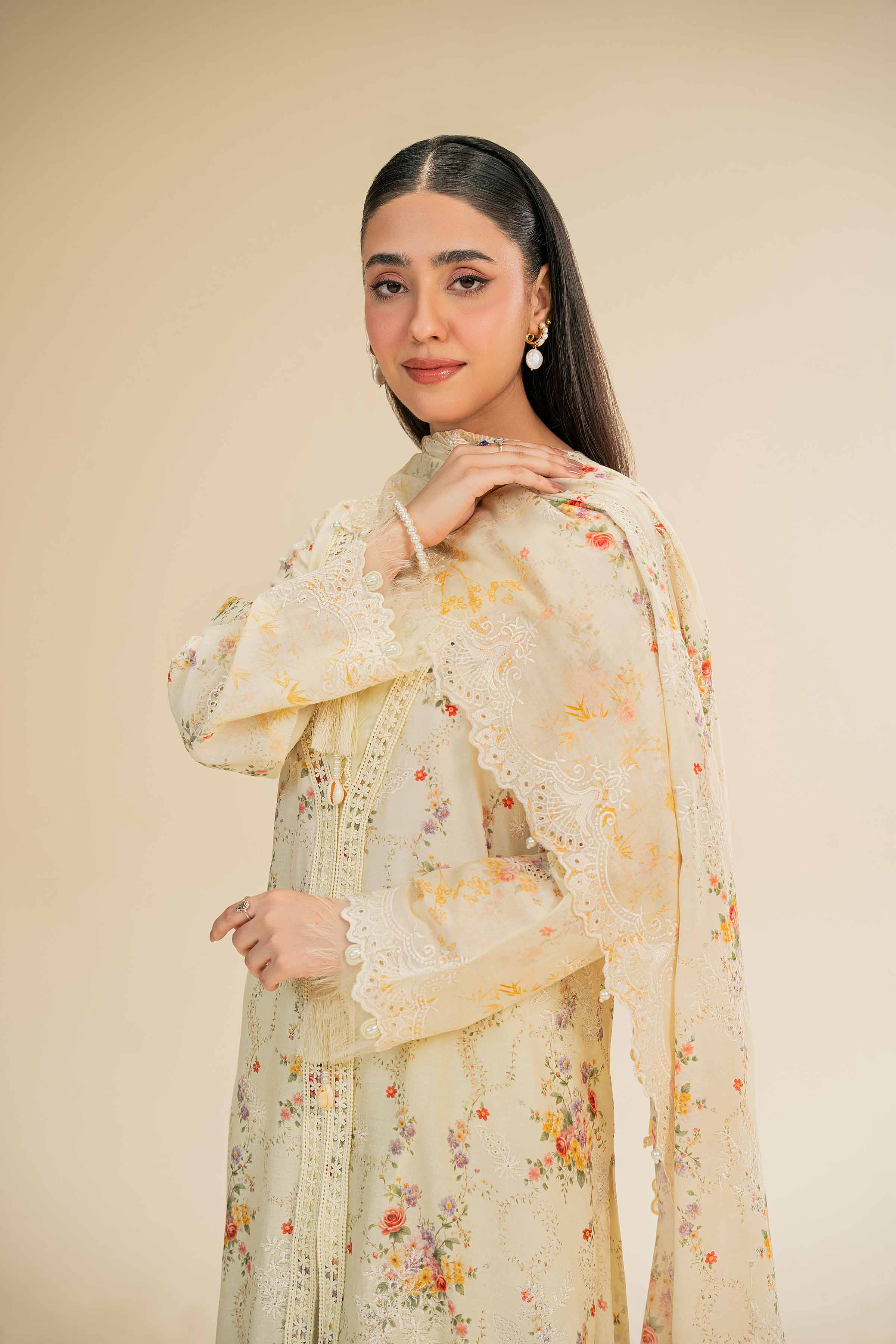 3 Piece - Digital Printed Embroidered Suit - 42501343 - Image 6